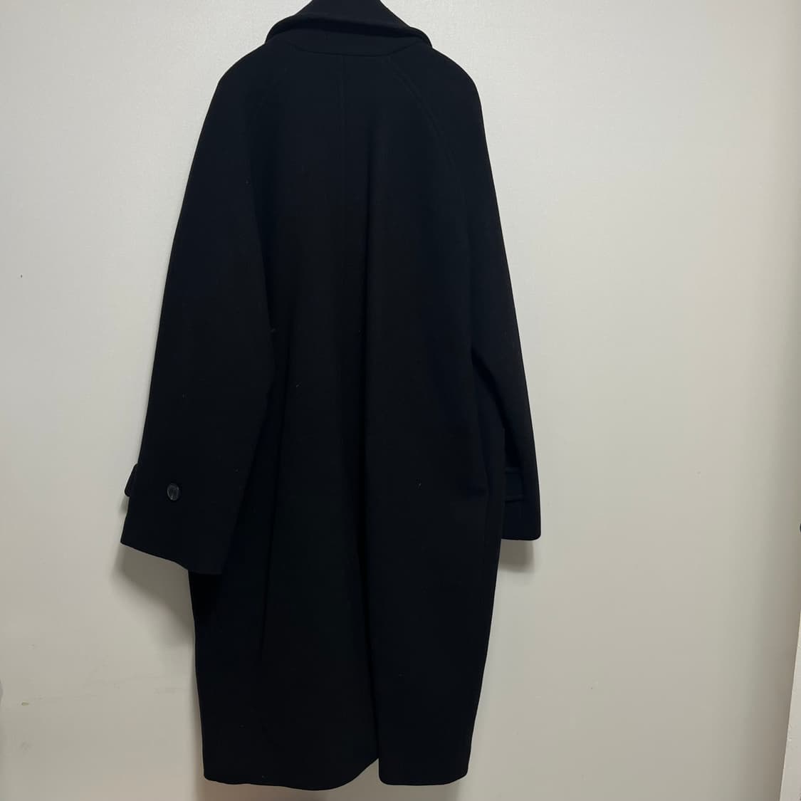 언더마이카 리전.02 발마칸 오버사이즈 울 코트 블랙 1 상품이미지5