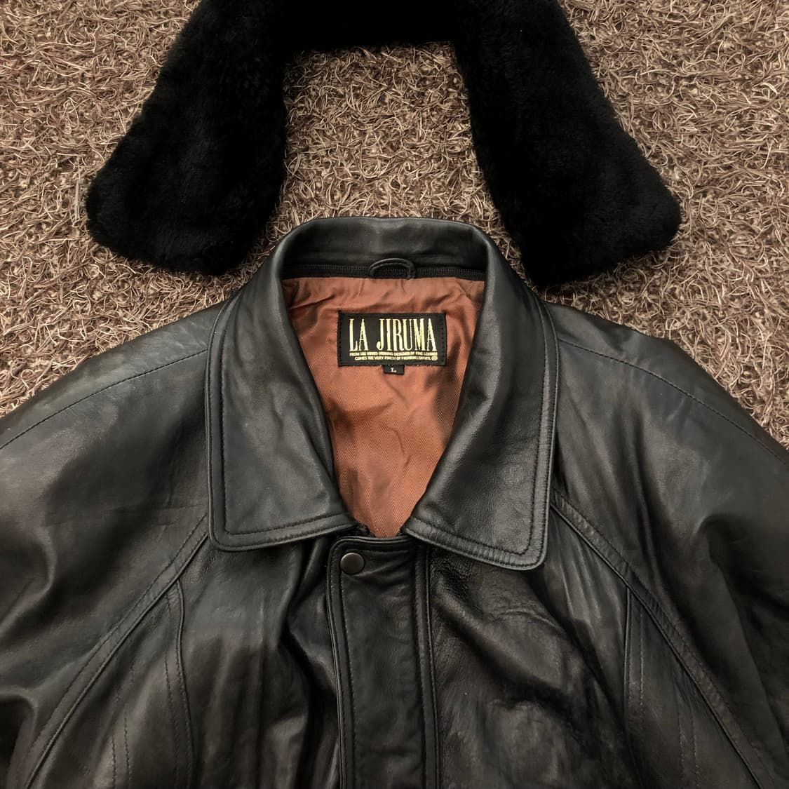 빈티지 양가죽 봄버 레더 가죽 자켓 상품이미지4