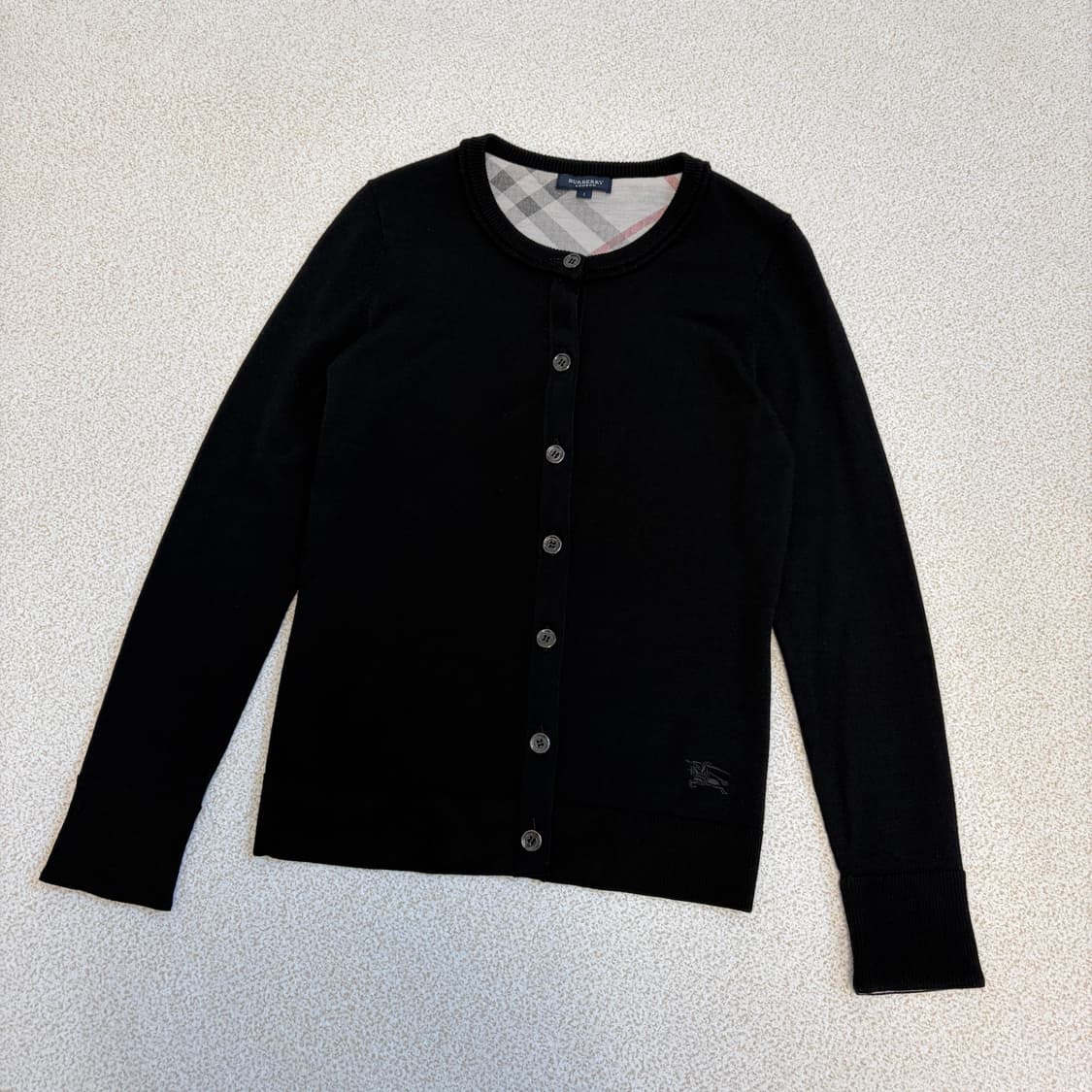 버버리 런던 울 가디건 블랙 상품이미지1