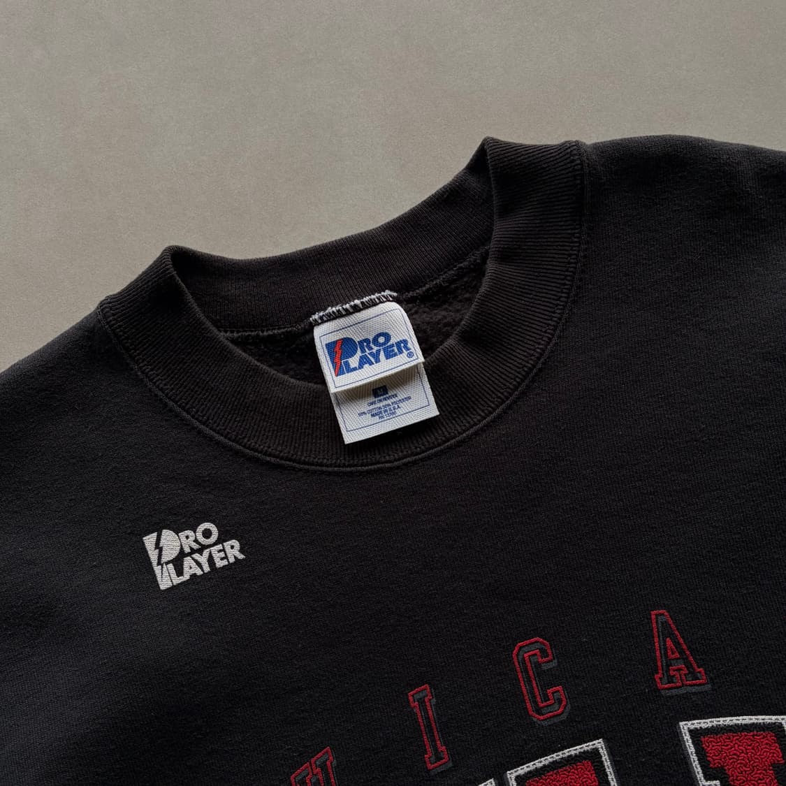 [M]PRO Layer 90s USA 시카고 불스 50/50 기모 맨투맨 상품이미지7