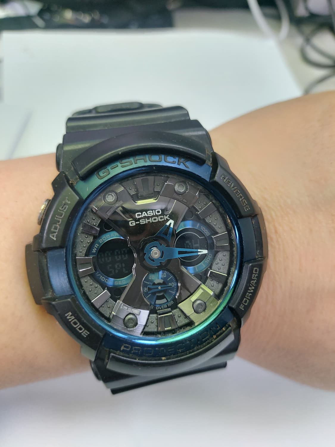 카시오 지샥 블랙 손목시계 상품이미지4