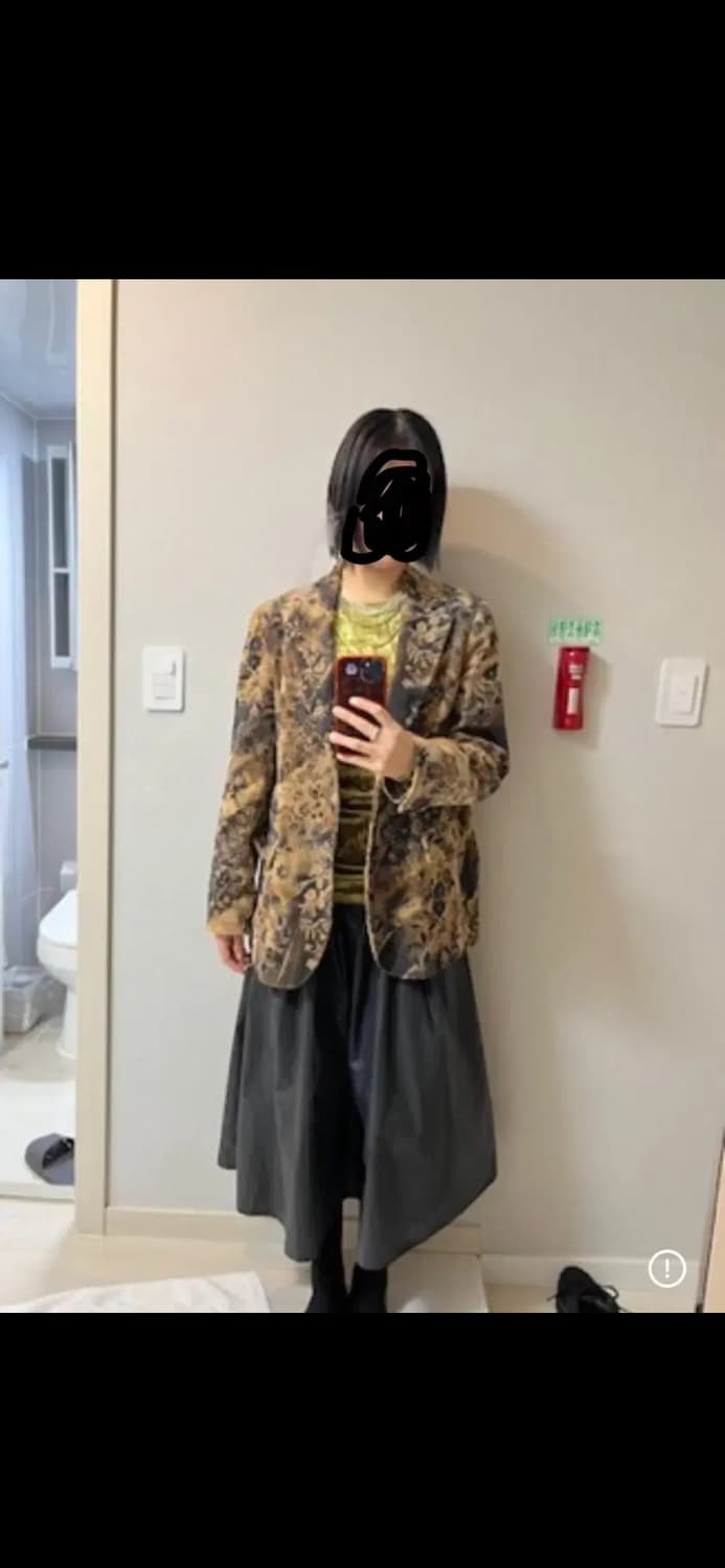 Teak 티크 플라워 코듀로이 자켓 상품이미지3