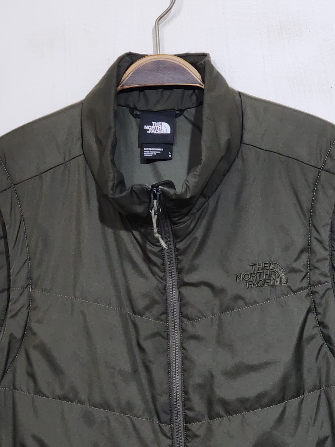 (XL) 노스페이스 패딩조끼 카키 집업 베스트 캐주얼  상품이미지2