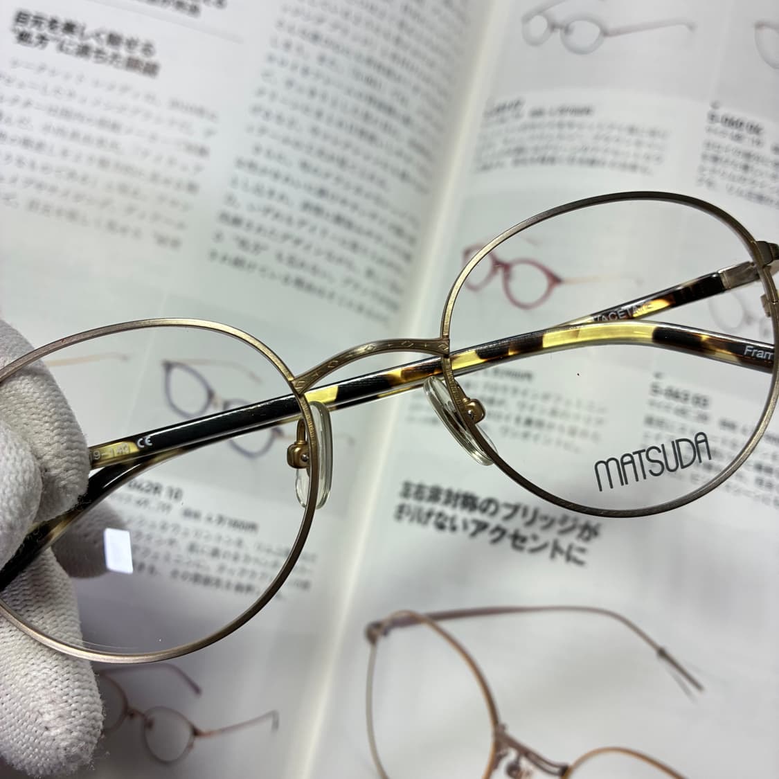 MATSUDA 마츠다 원형 골드 티타늄 일본 안경 상품이미지3