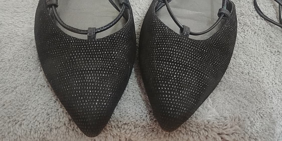 스튜어트 와이츠먼  길리건 레이스업 플랫슈즈 블랙/240 상품이미지7