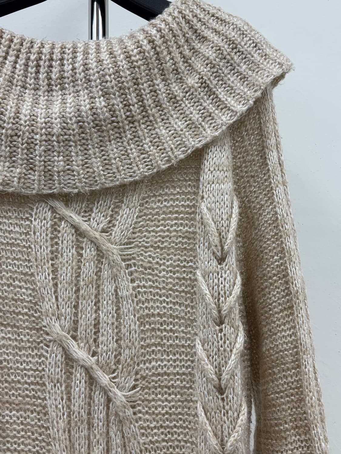 빈티지 오프숄더 니트 상품이미지6