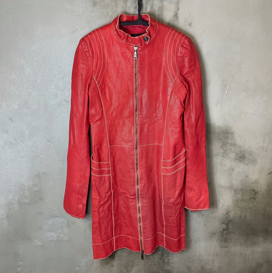 아르마니 레더 코트 상품이미지3