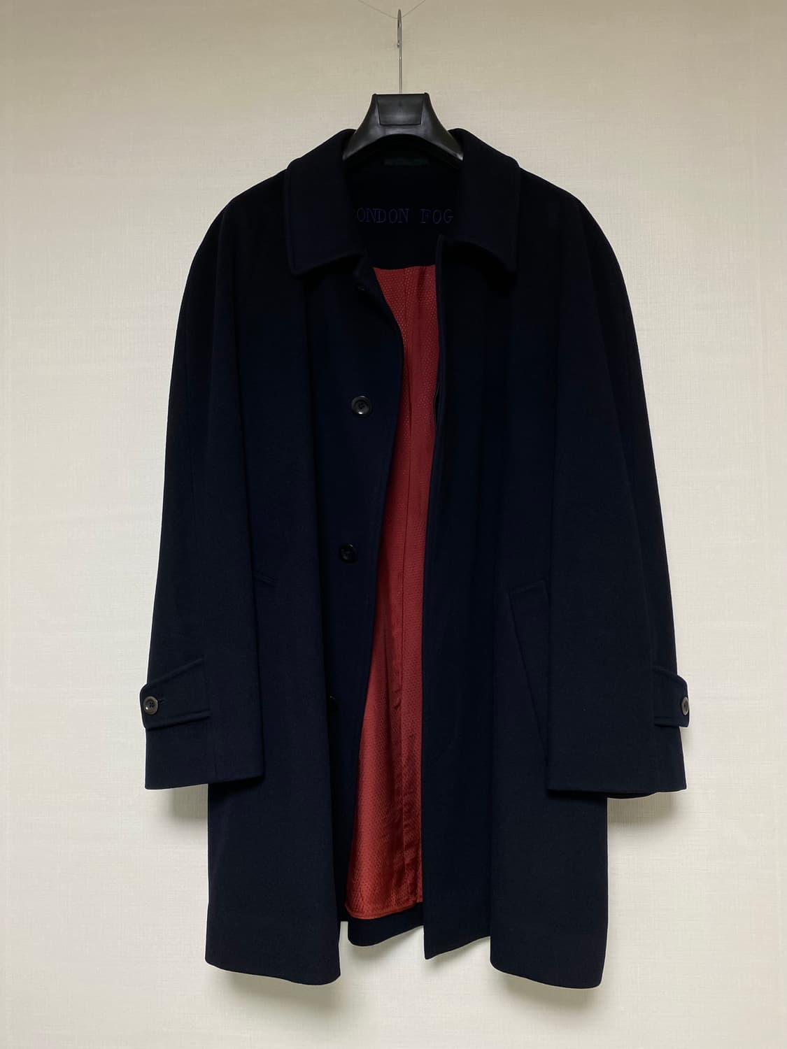 LONDON FOG X LORO PIANA 울캐시미어 발마칸코트 상품이미지2