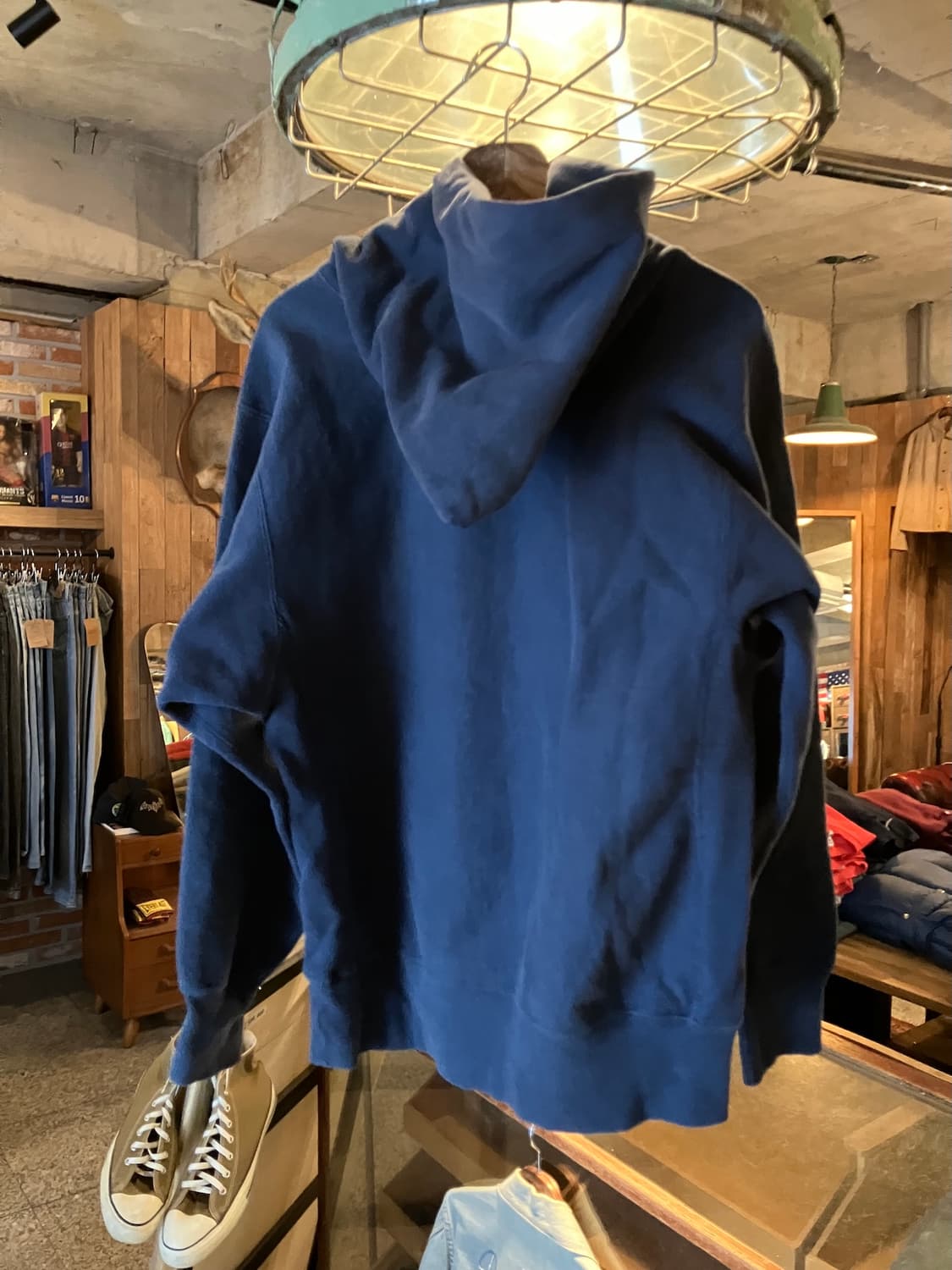 90s USA 빈티지 챔피온 리버스위브 후드 스웻 셔츠 상품이미지4