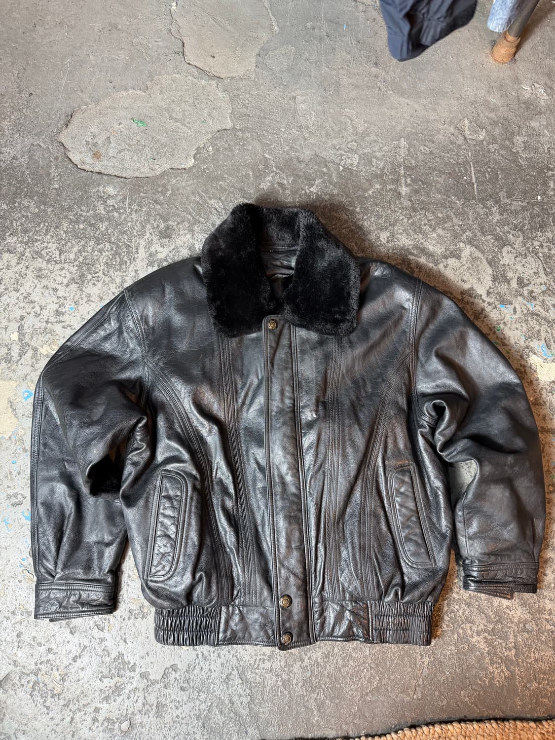 빈티지 양가죽 레더자켓 상품이미지6