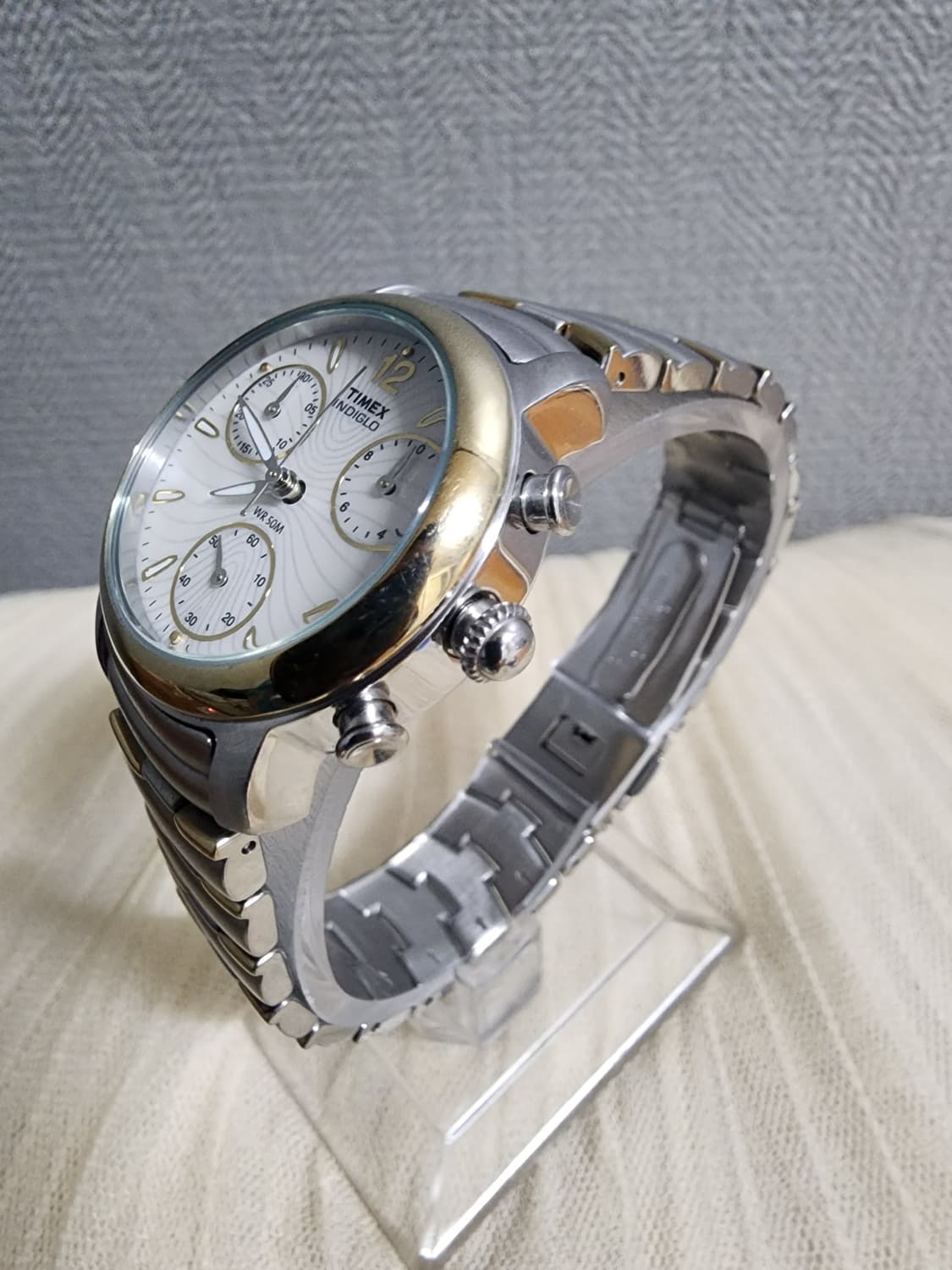 빈티지 00's 타이맥스 (Timex) 인디글로 크로노그래프 공용 상품이미지3
