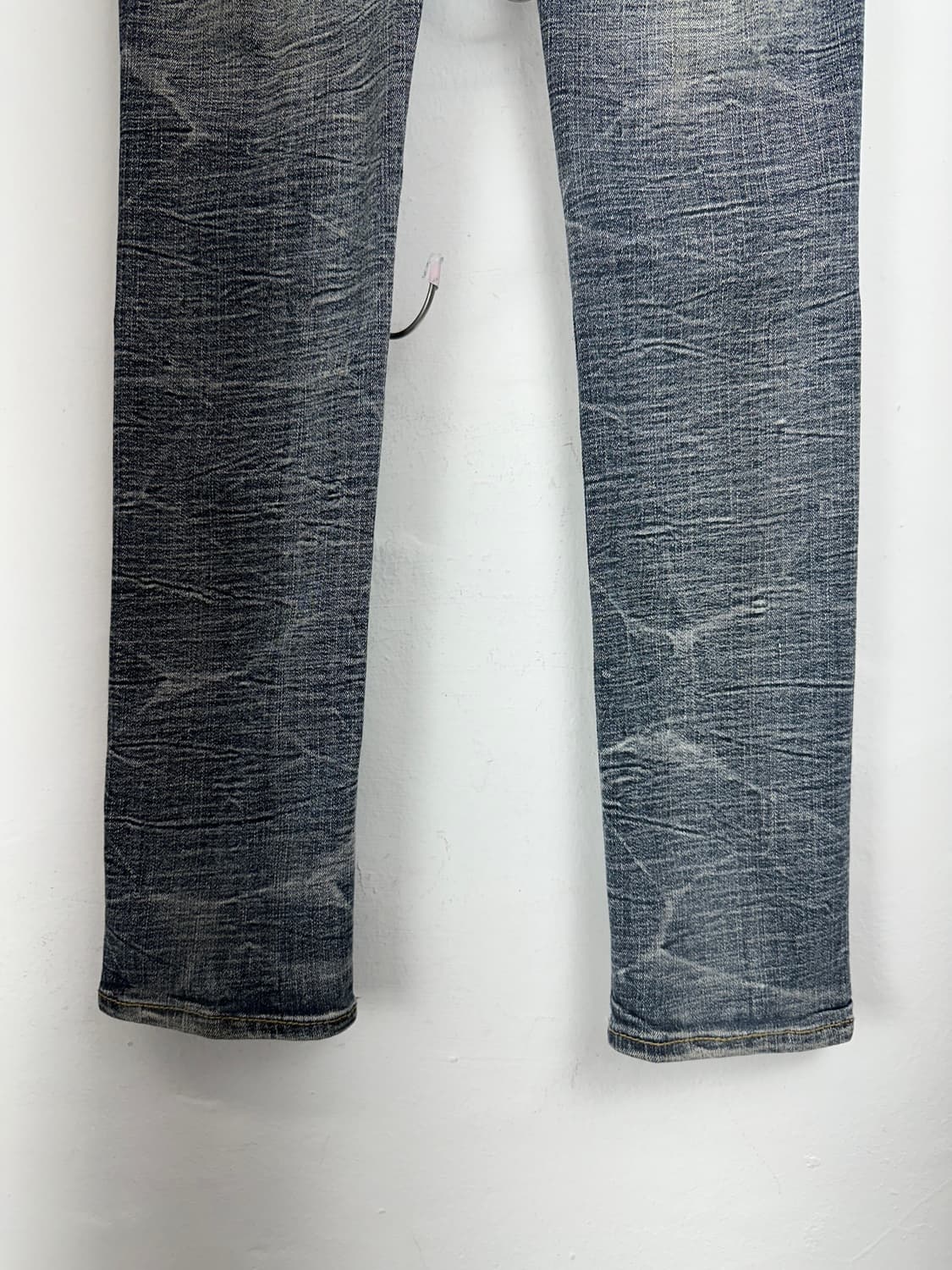 Spicy Denim Bleach Washed Distressed Sli 상품이미지9