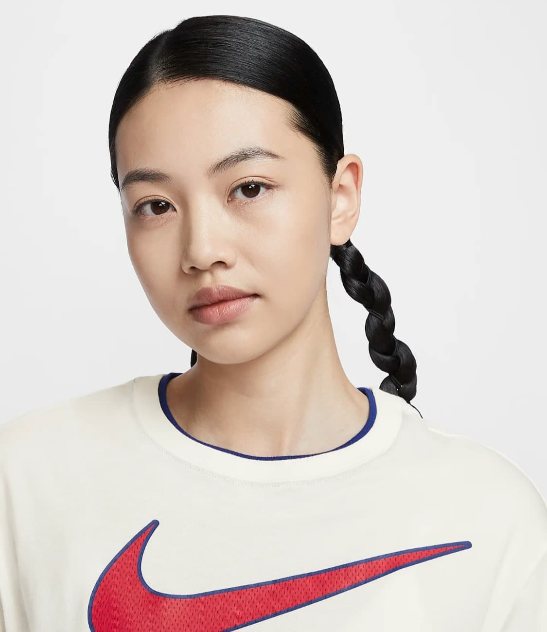 나이키 스우시 크롭 반팔 티셔츠 s사이즈 상품이미지3