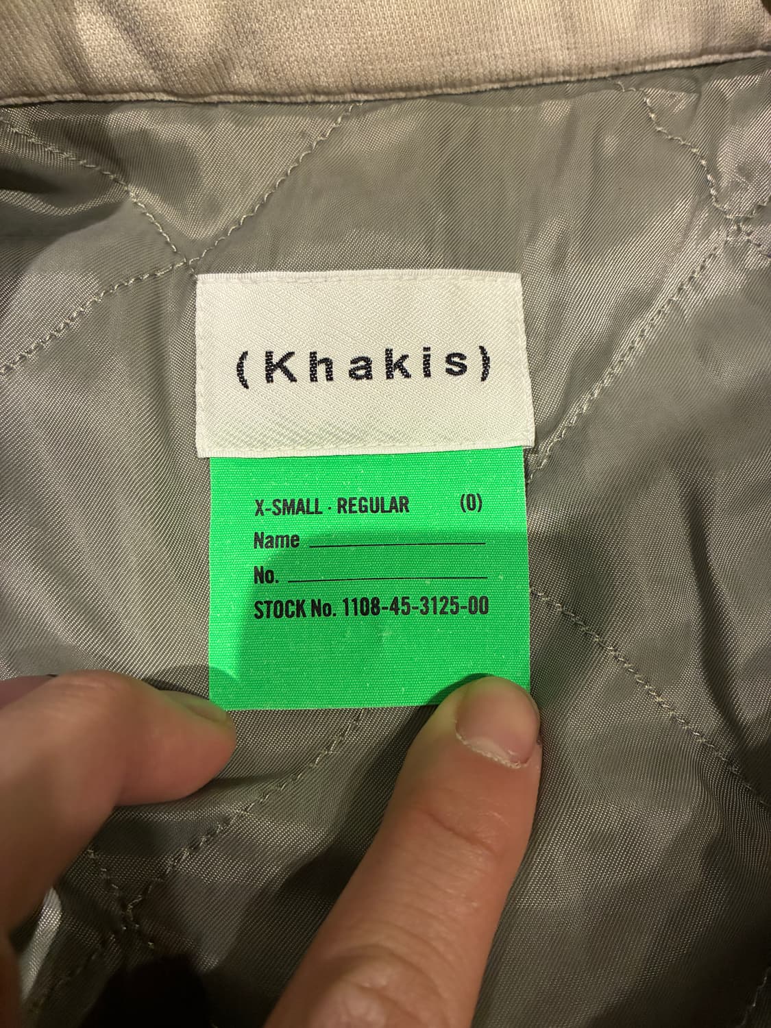 XS) khakis 카키스 클럽 자켓 내추럴 아이보리 상품이미지2