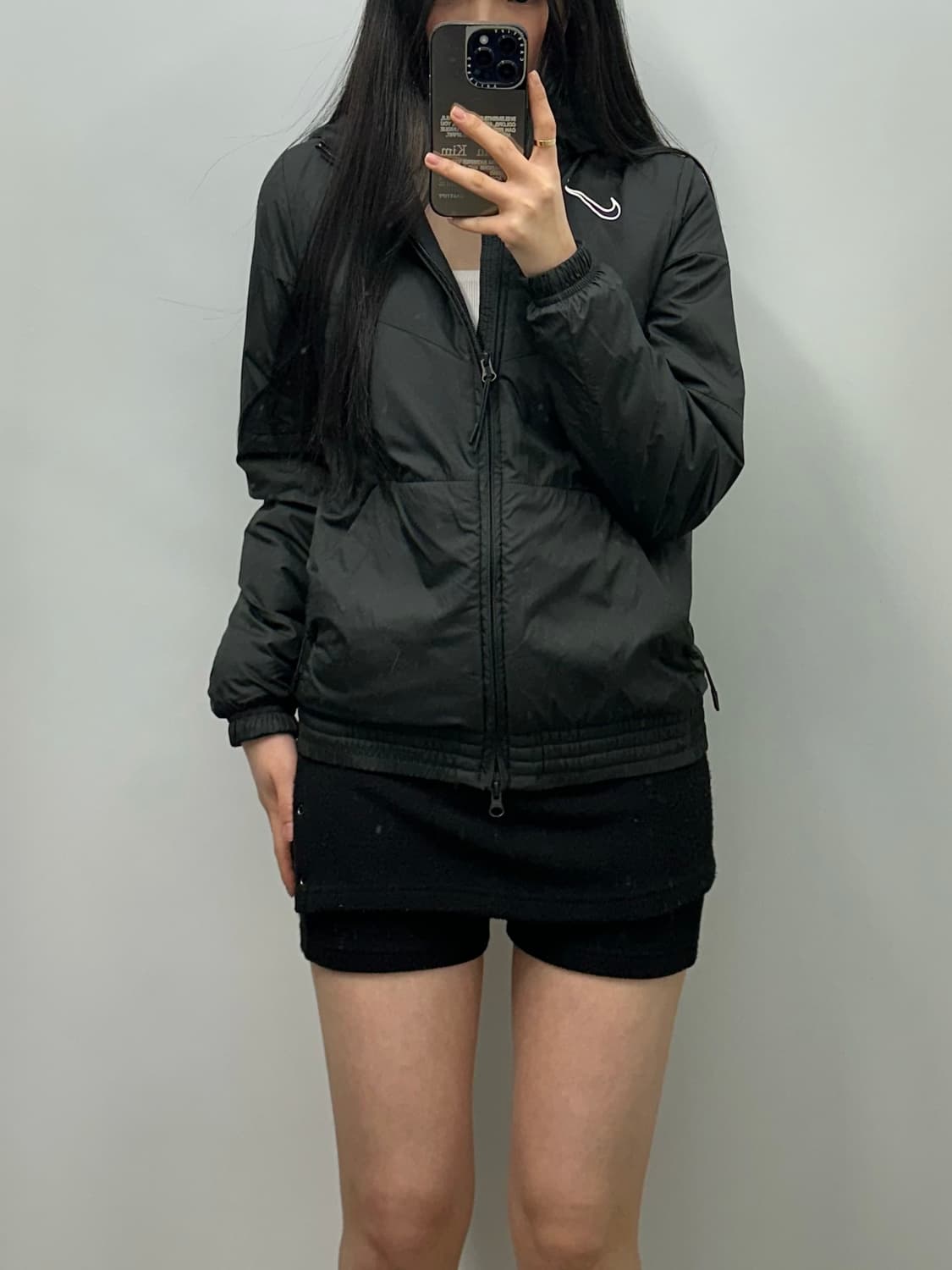 나이키 스우시 블랙 투웨이 패딩 점퍼 상품이미지1