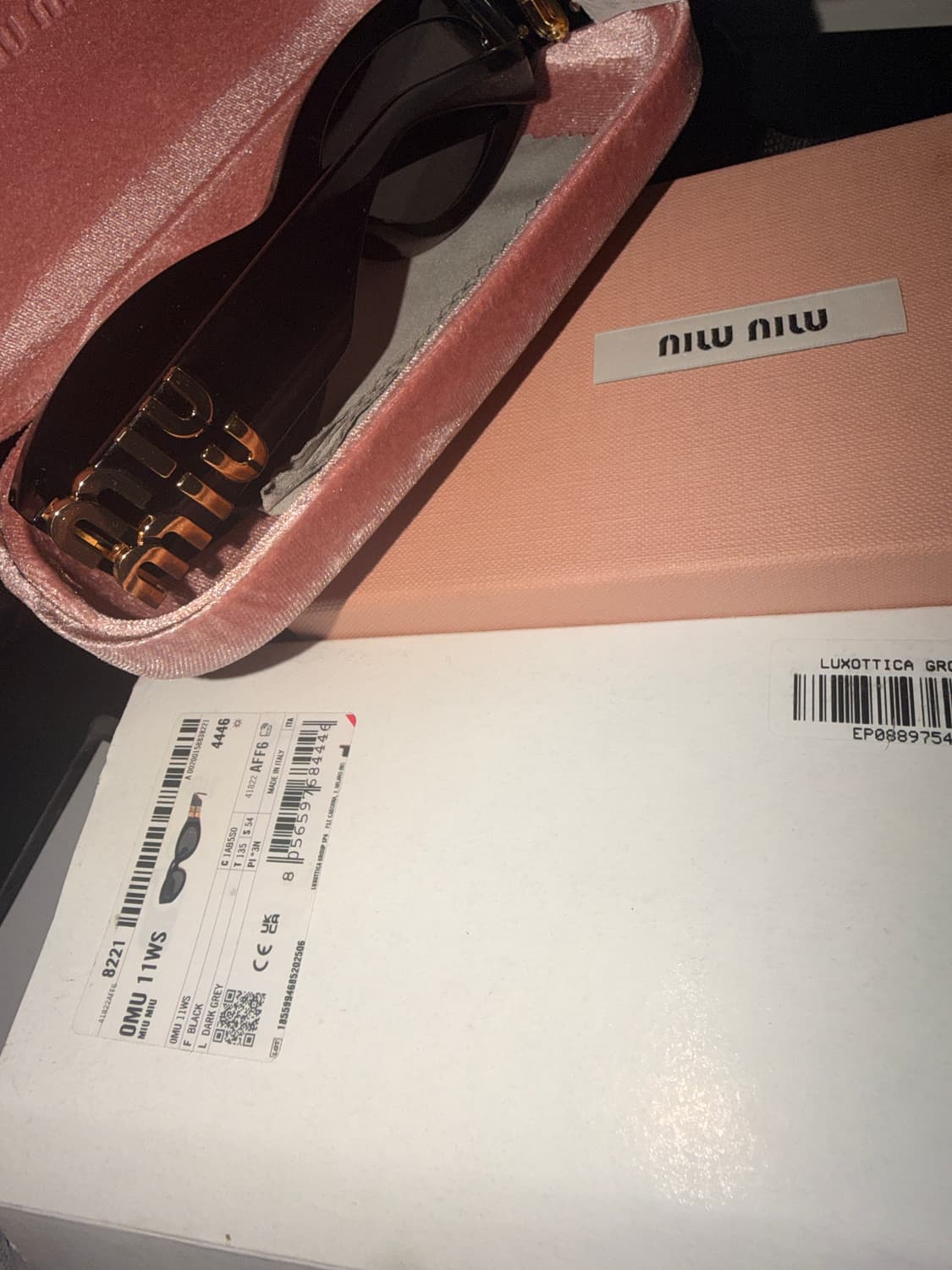 미우미우 글림스 선글라스 상품이미지2