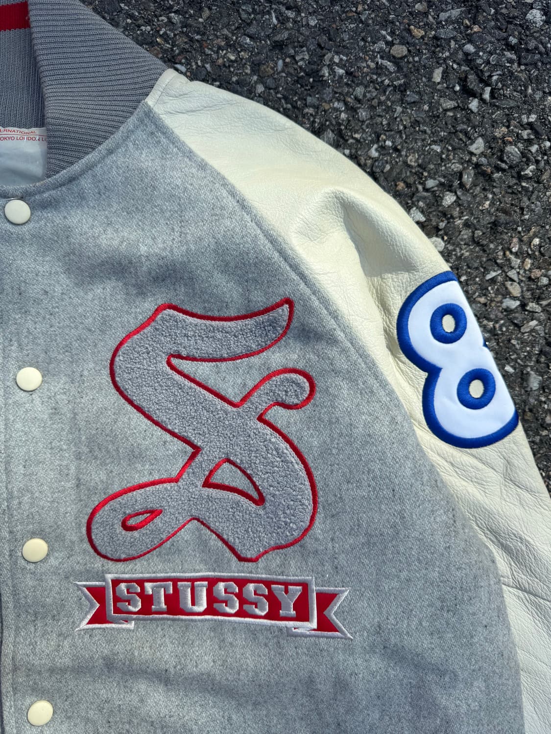 (Deadstock) 00s 스투시 바시티 자켓 상품이미지3