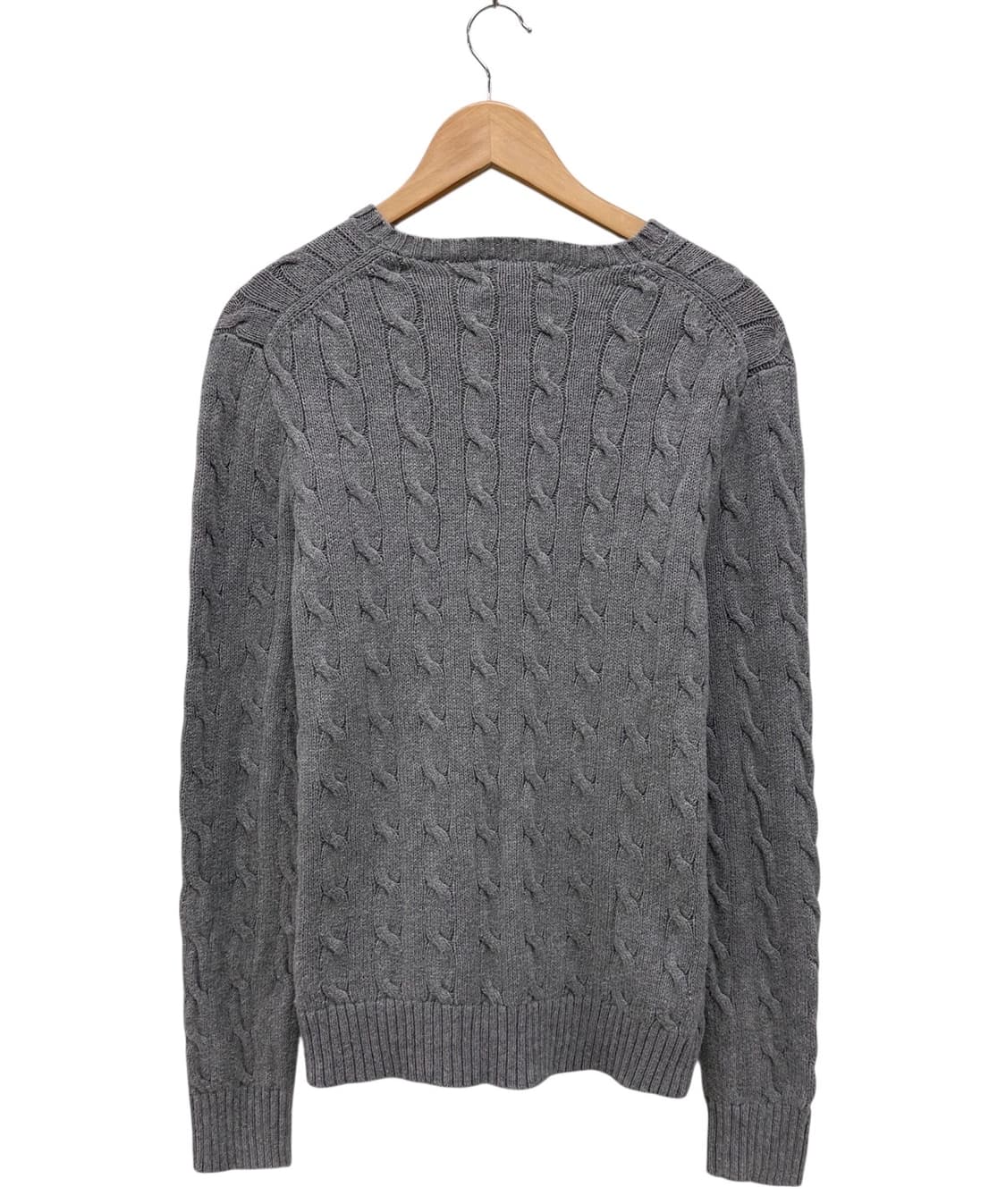 폴로 랄프로렌 꽈배기 케이블 니트 웜그레이 (S)  상품이미지8