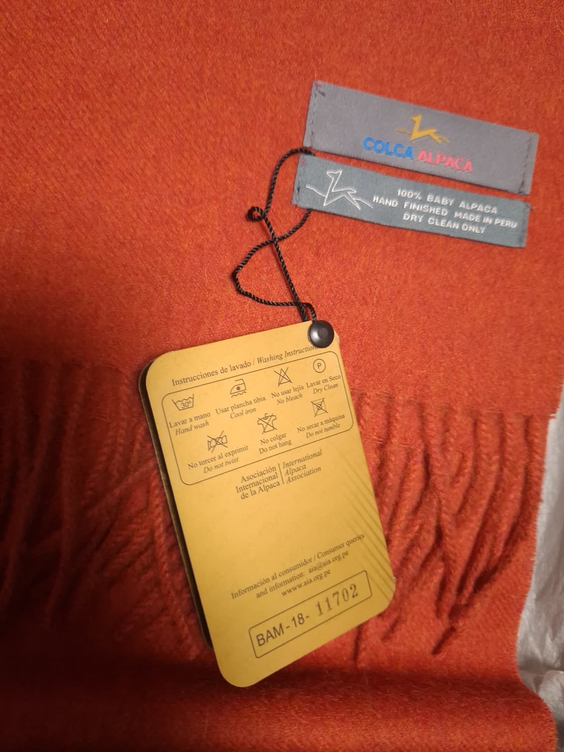 박스 택 새제품 100% 베이비 알파카 머플러 상품이미지2