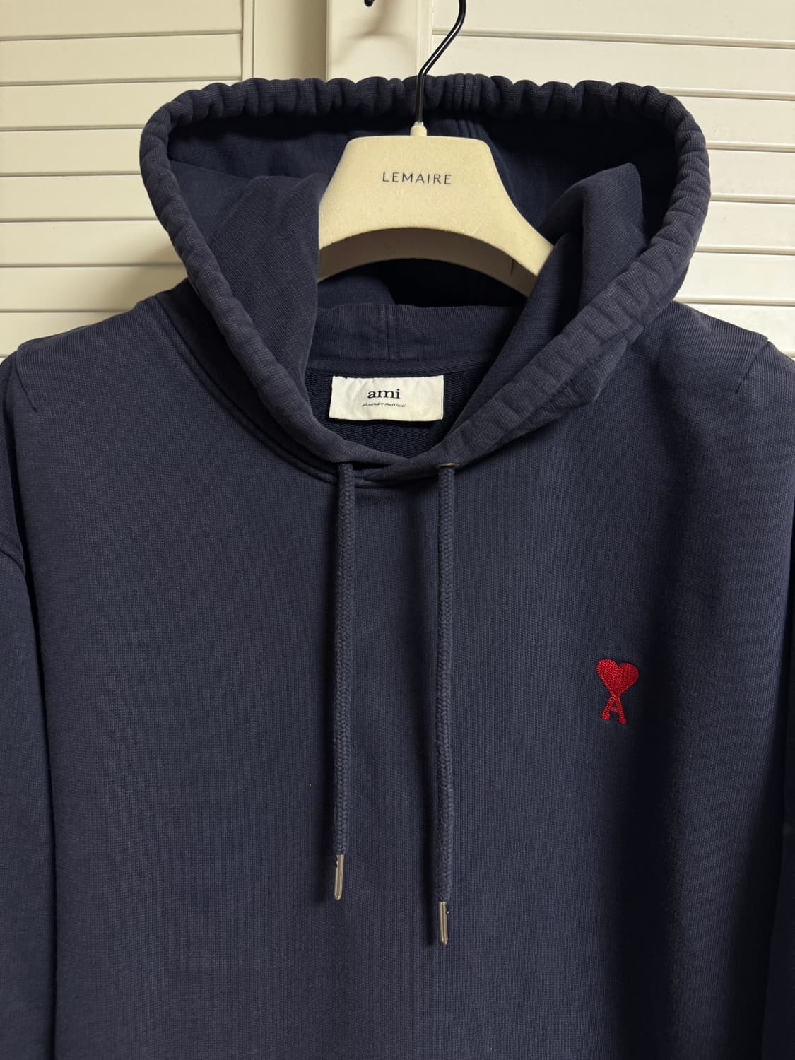 아미 후드티 맨투맨 네이비 L 정품 상품이미지2