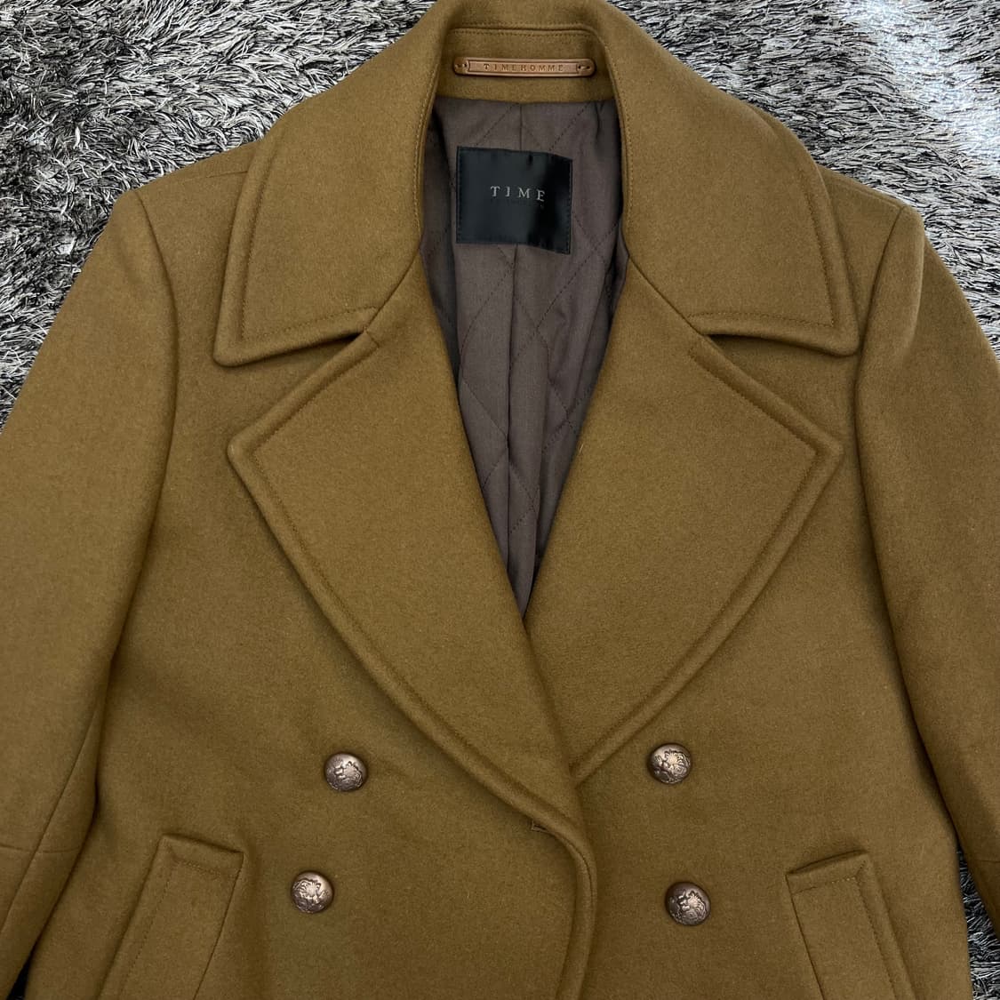타임 옴므 남성 울 100% 더블 자켓 (100) 상품이미지2