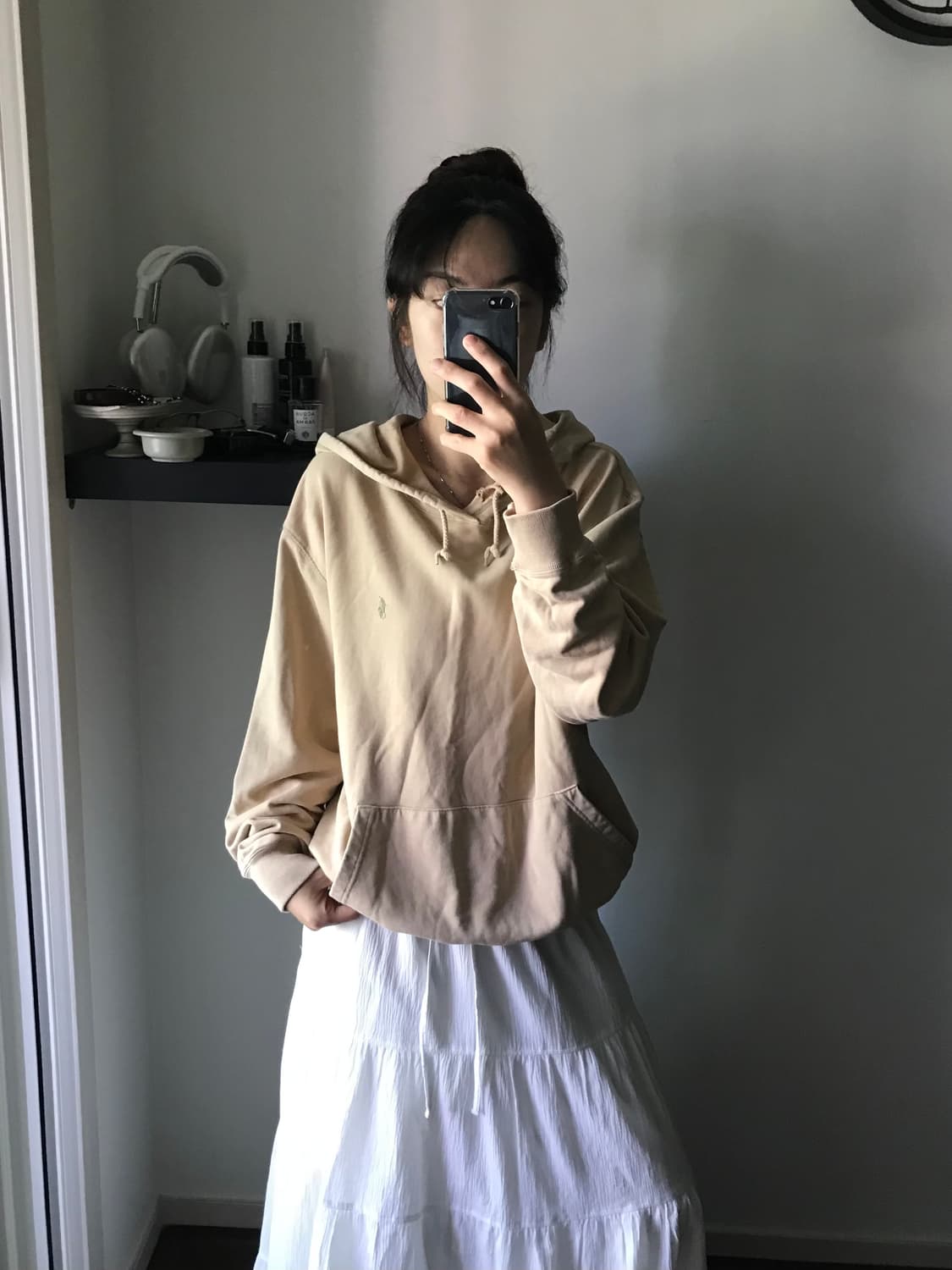폴로 랄프로렌 포니 로고 베이지 후드티 상품이미지1