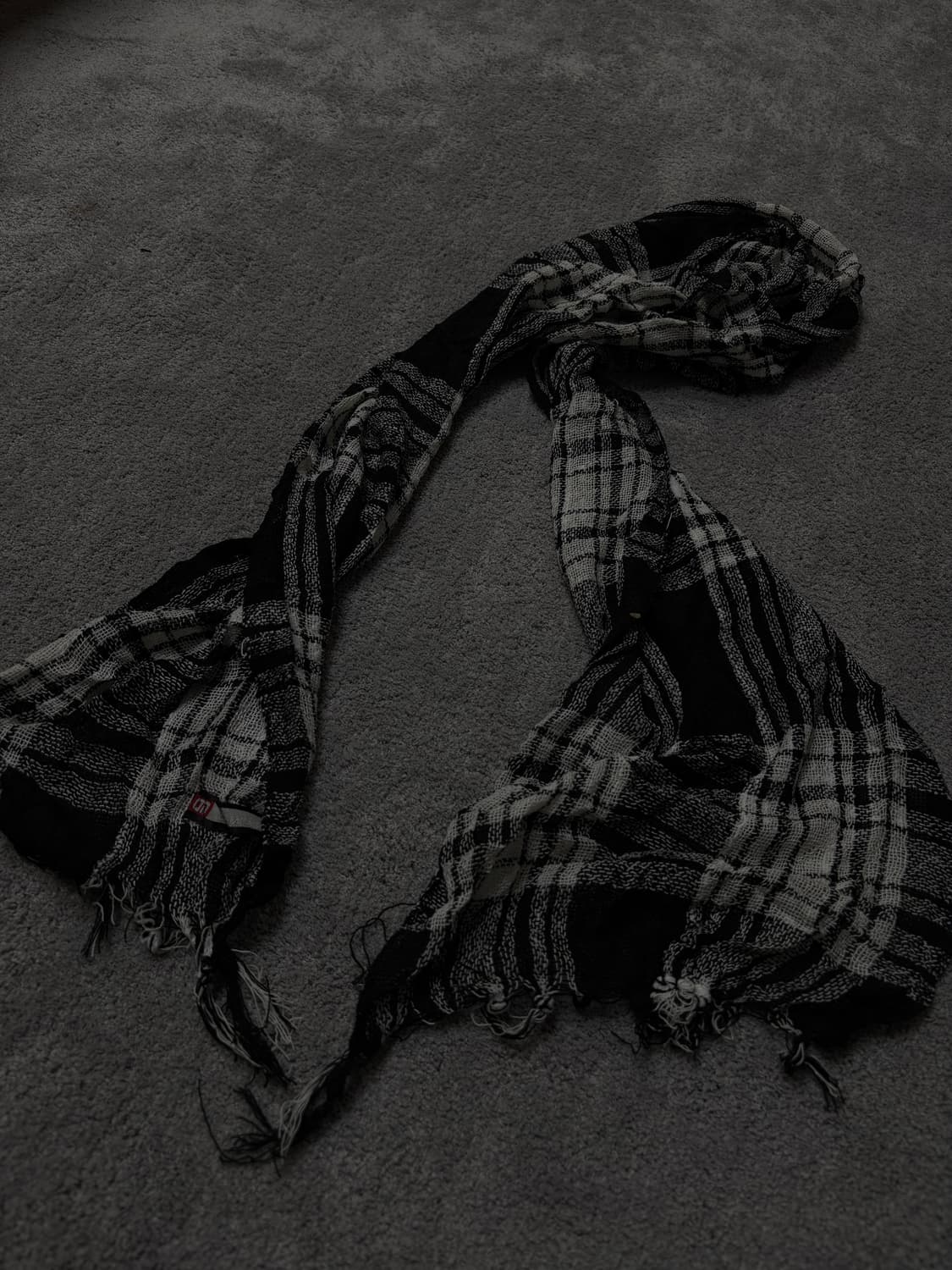 Vintage v-kei punk mood flannel scarf 상품이미지3