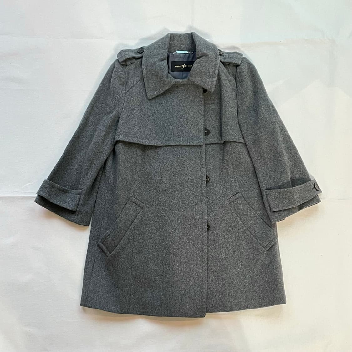 나인식스 NINESIX NY96 여우털 후드 반 코트 망토 케이프 자켓 상품이미지4