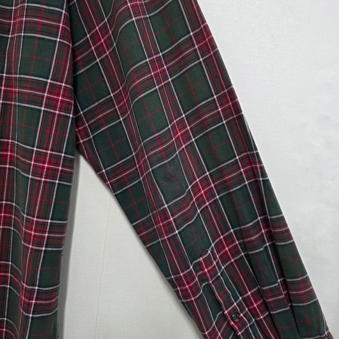 3L 105-110) 챕스 폴로 랄프로렌 체크 셔츠 다크그린 상품이미지4