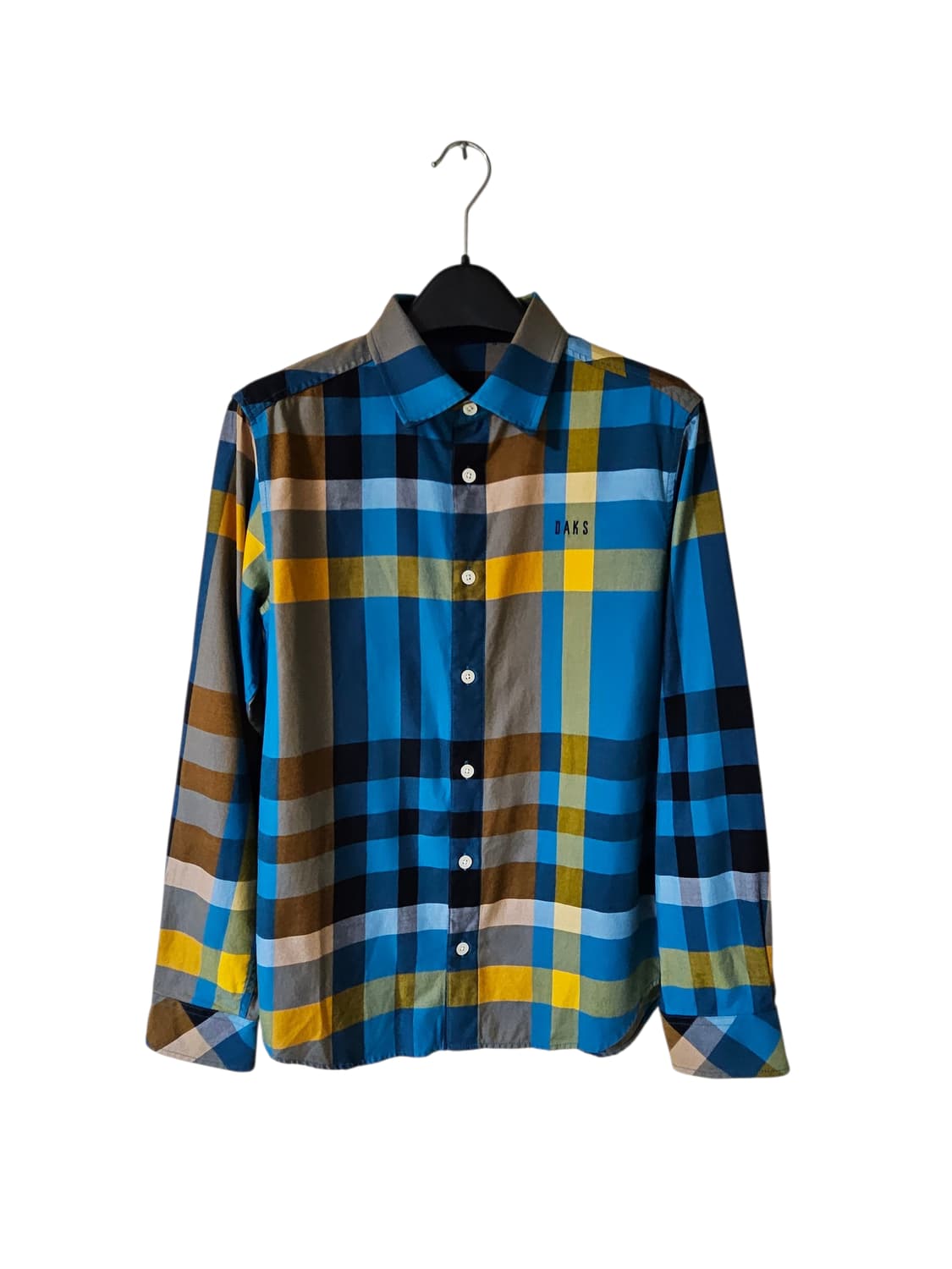 💙 닥스 체크 셔츠 165 | 여성 55 가능 | 슬림핏 봄셔츠 상품이미지4