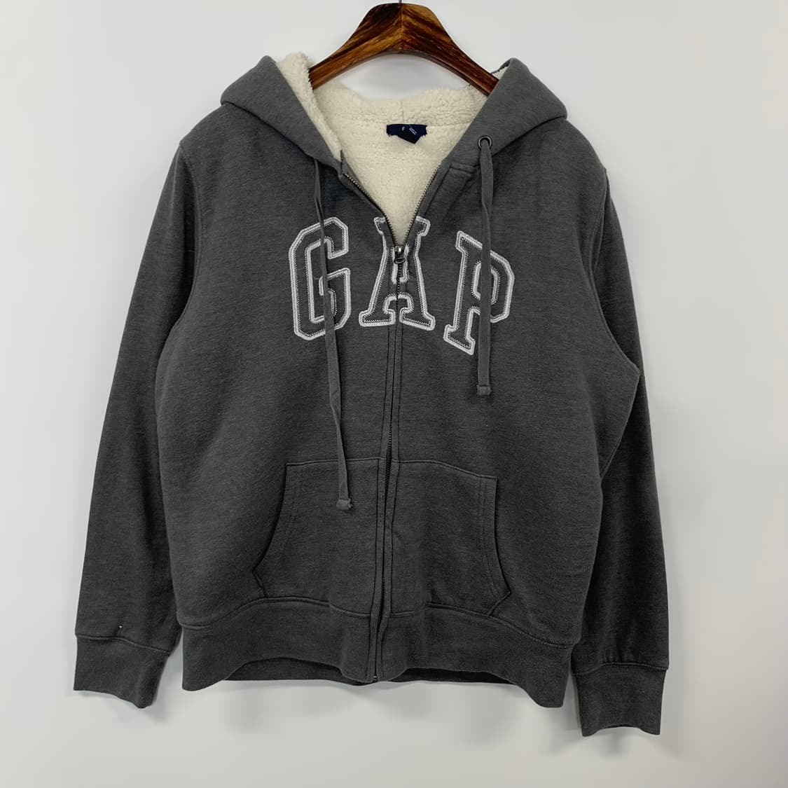 GAP 갭 그레이 양털 후드집업 상품이미지2