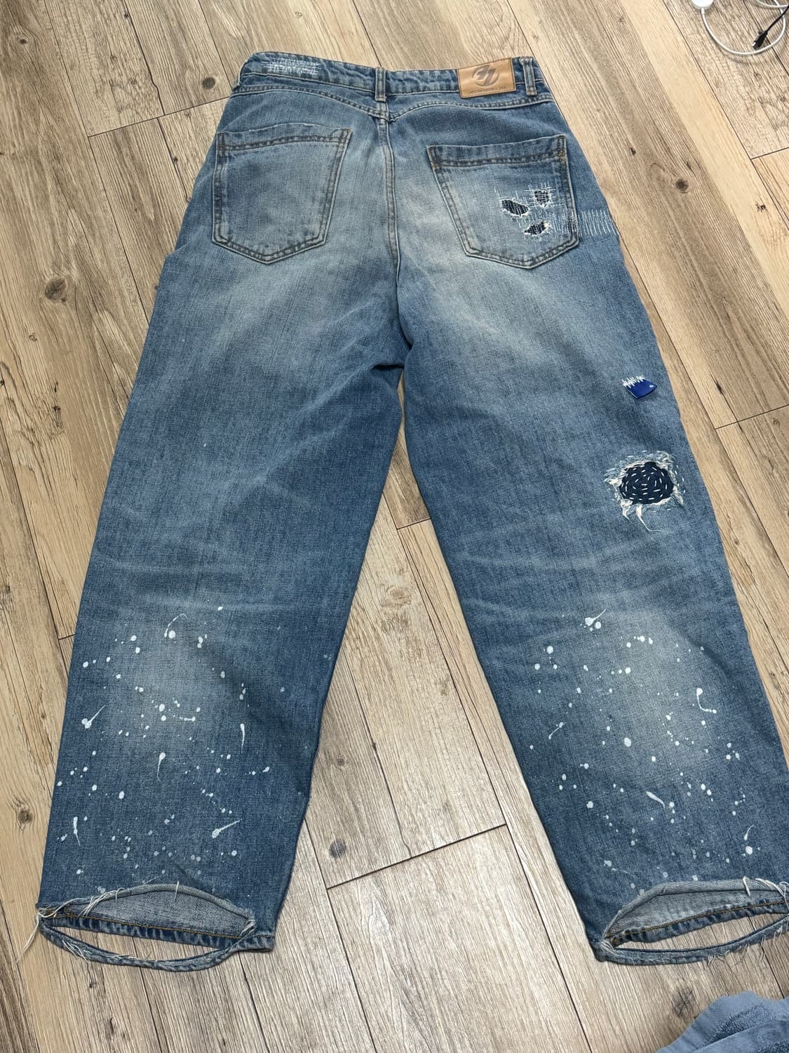 자라x아더에러 패치워크 블루 진 맨즈36 상품이미지5