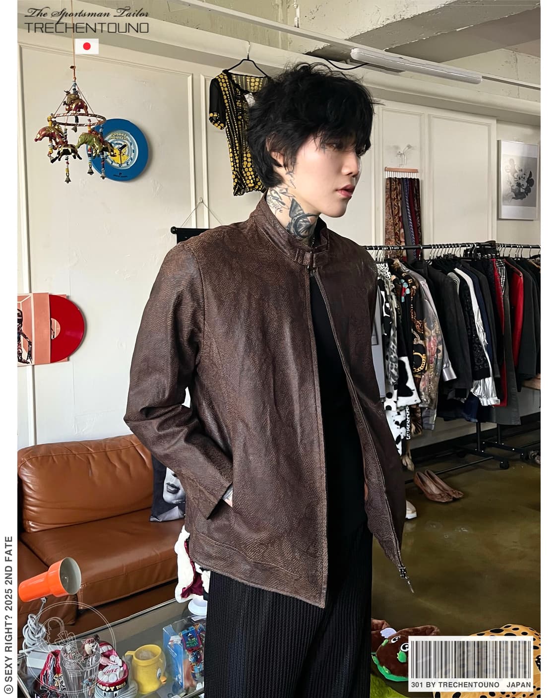 301 by TRECHENTOUNO Lambskin Python JK 상품이미지1