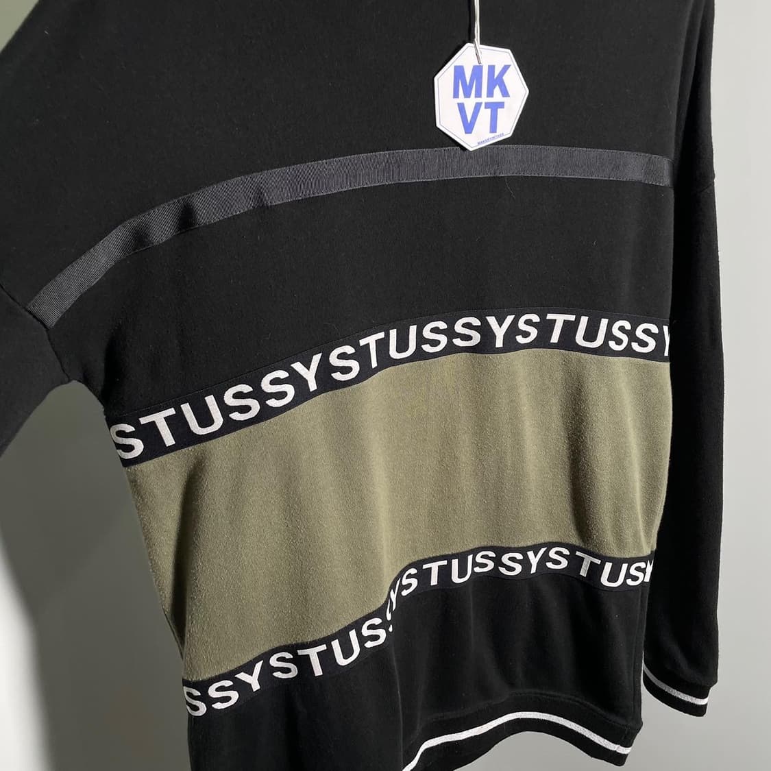 스투시 스트라이프 로고 배색 맨투맨 상품이미지6