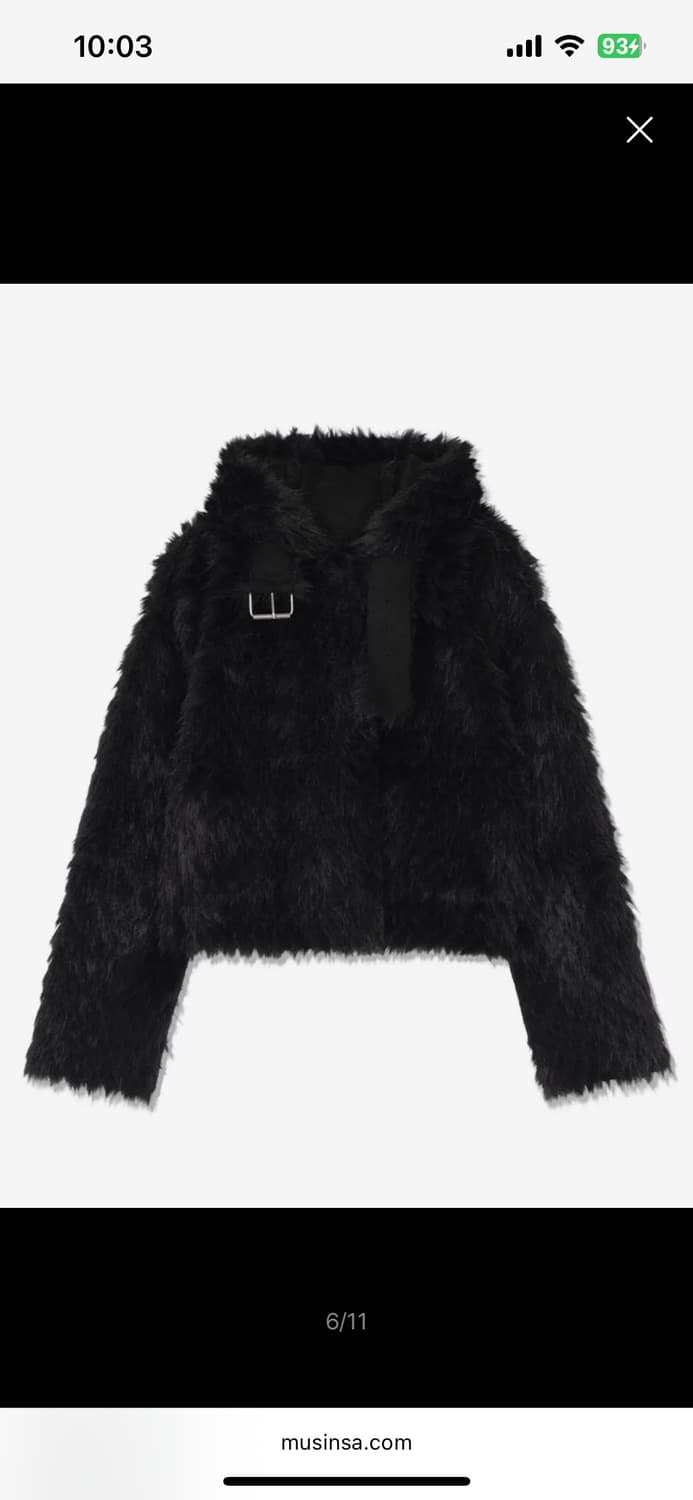 어글리쉐도우 리버시블 퍼자켓 무스탕 상품이미지2