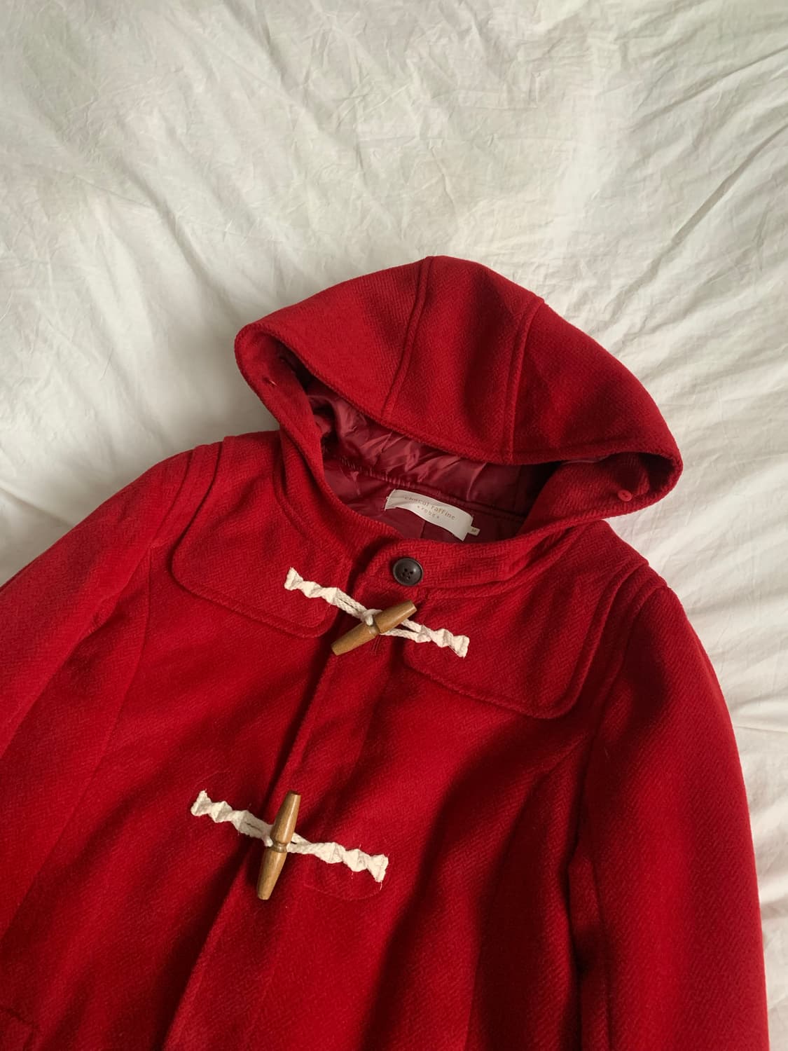 레드 떡볶이 숏코트 상품이미지3