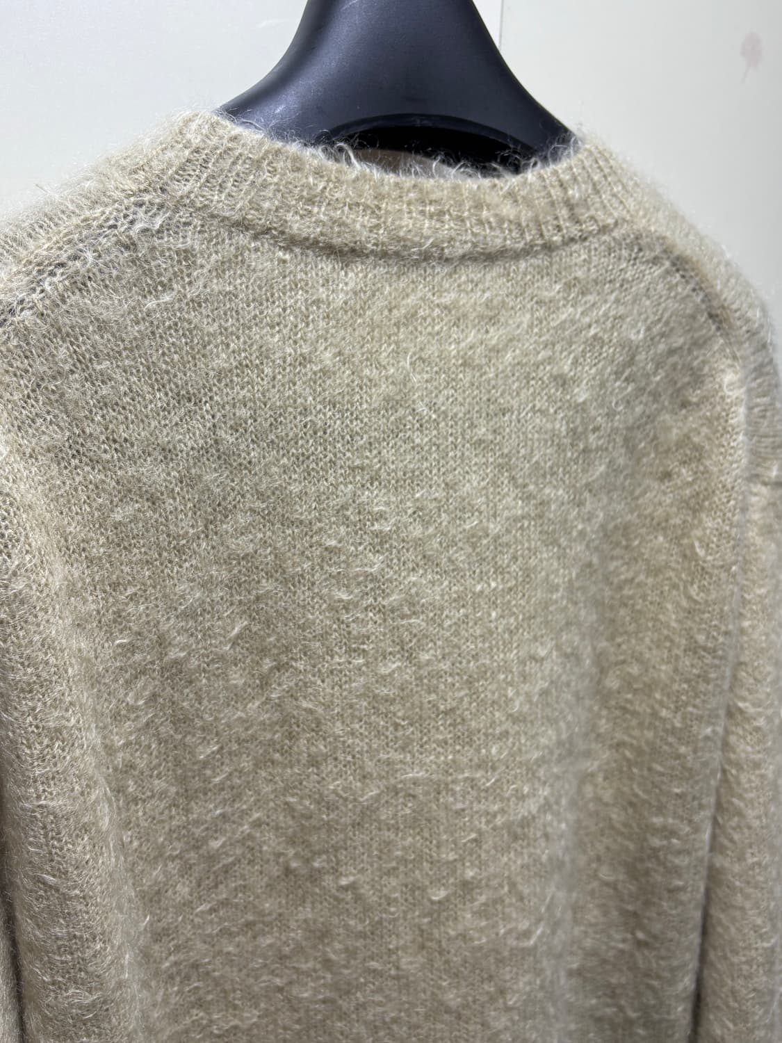 [5] 오라리 브러쉬드 키드 모헤어 니트 베이지 상품이미지4