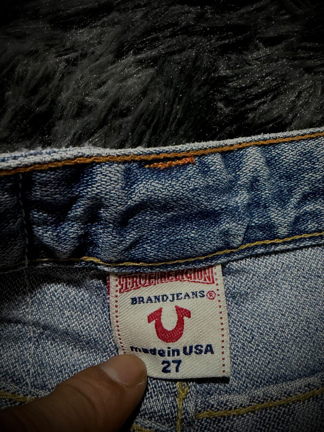 True Religion 플러워 패턴 패치 데미지 데님 숏팬츠 상품이미지9