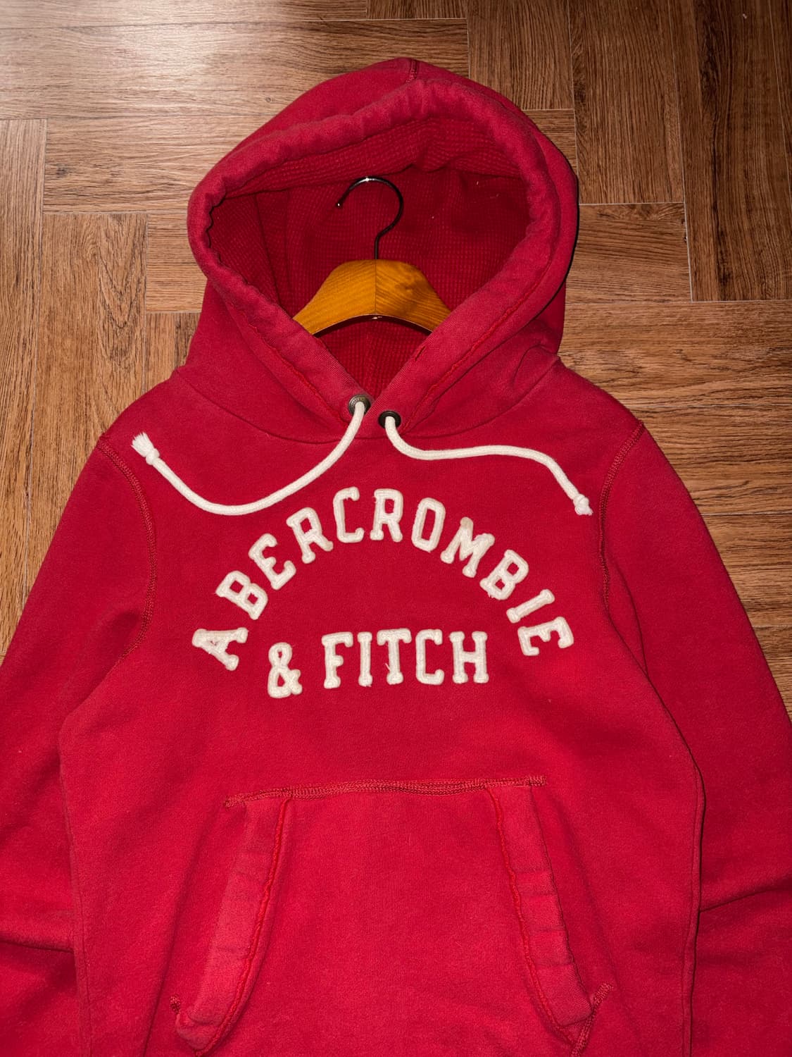 아베크롬비 레드 후드티 상품이미지6