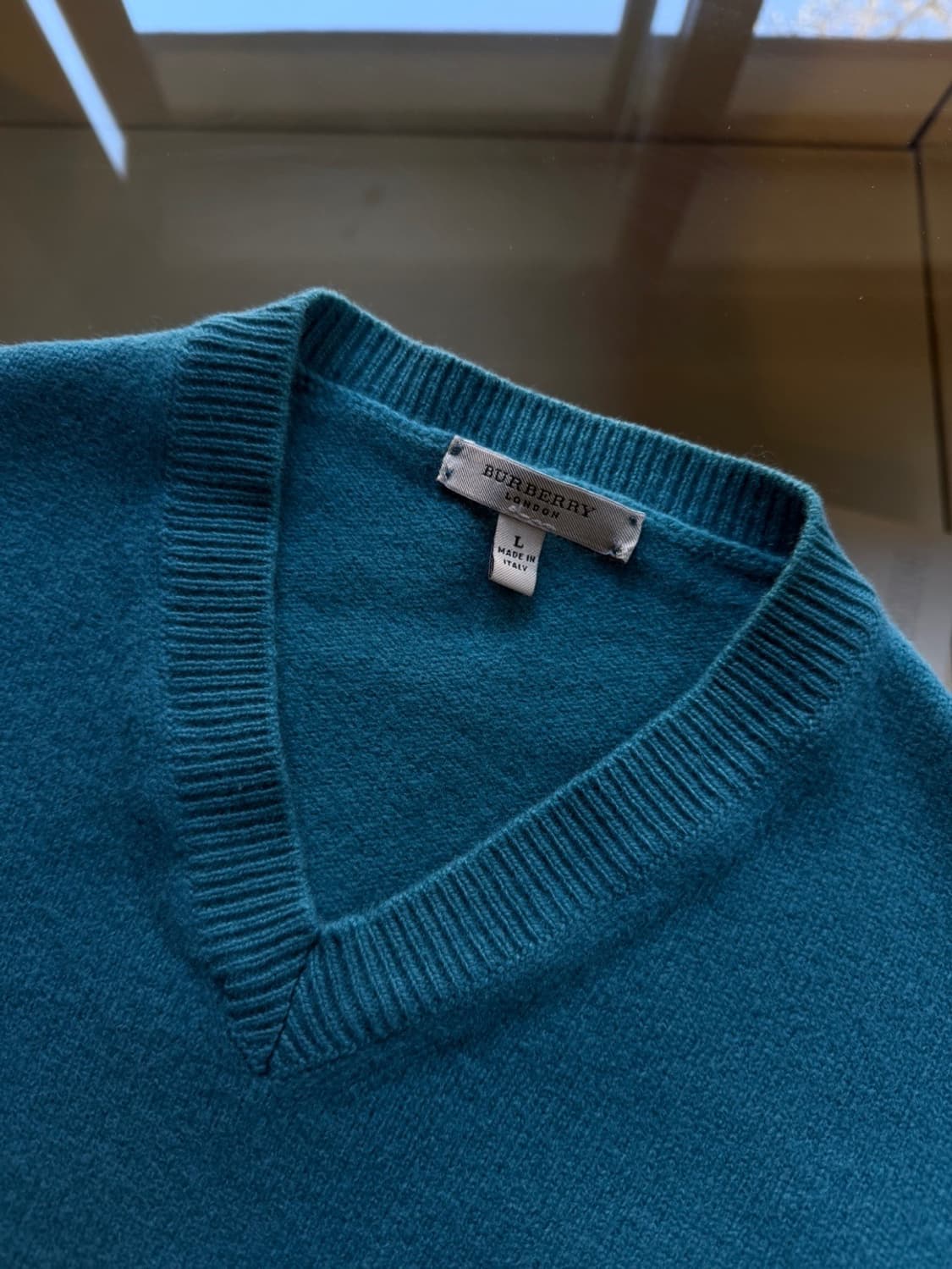 버버리 브이넥 니트 66~77 상품이미지7