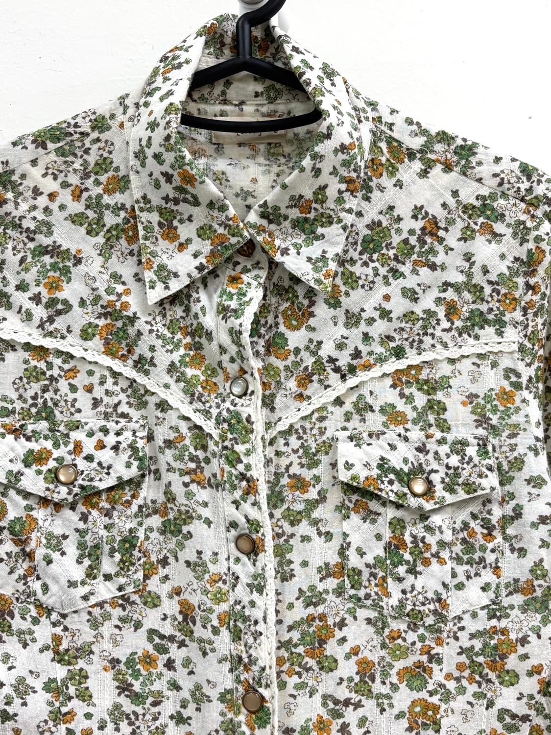 빈티지 웨스턴 플로럴 셔츠 상품이미지6