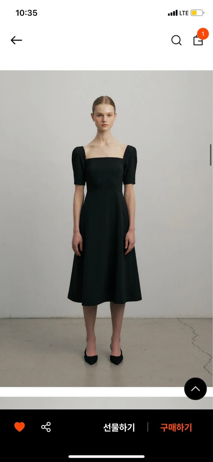 루시르주 클래식 스퀘어 원피스 상품이미지1