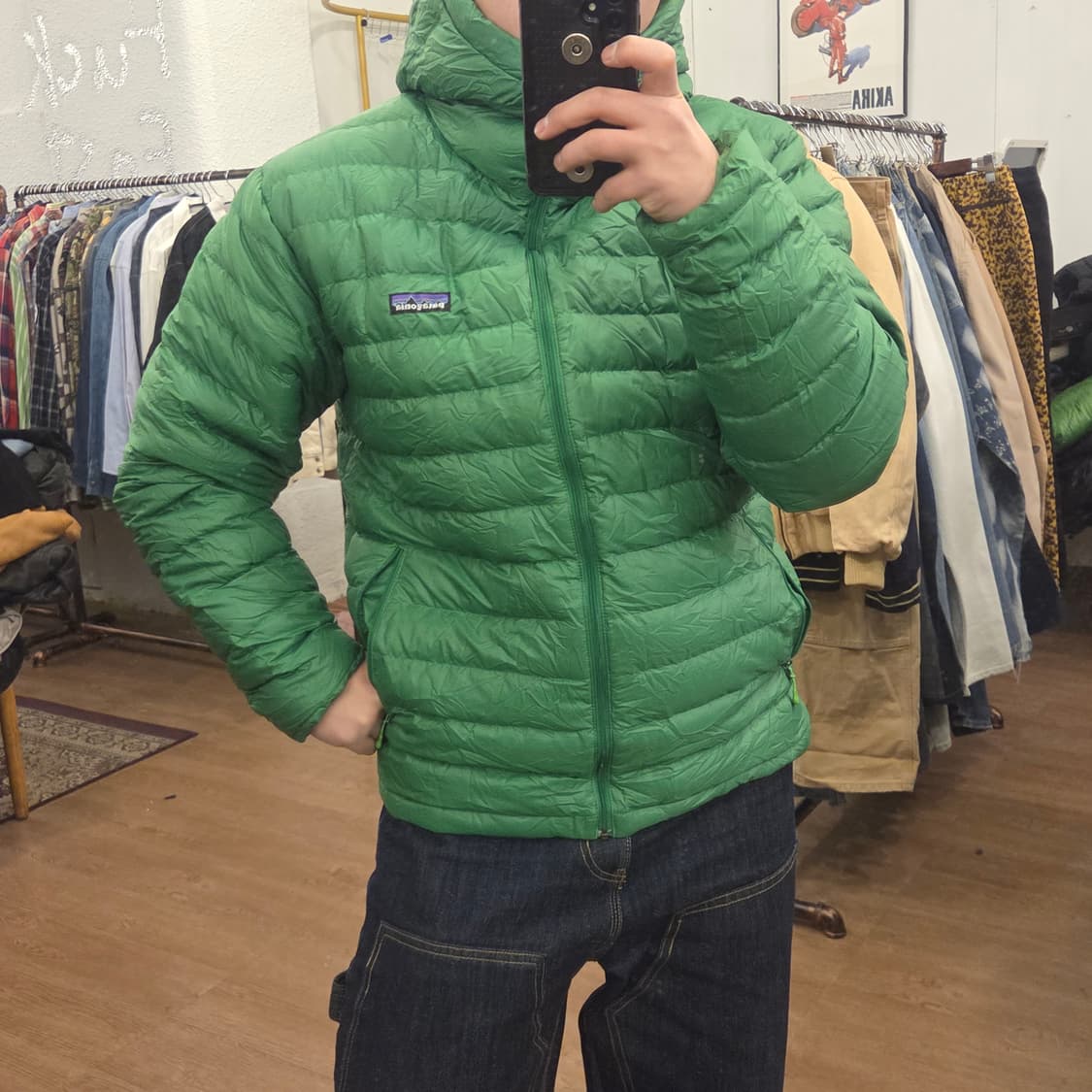 파타고니아 다운스웨터후디m  12년도 택달린 새상품 상품이미지7