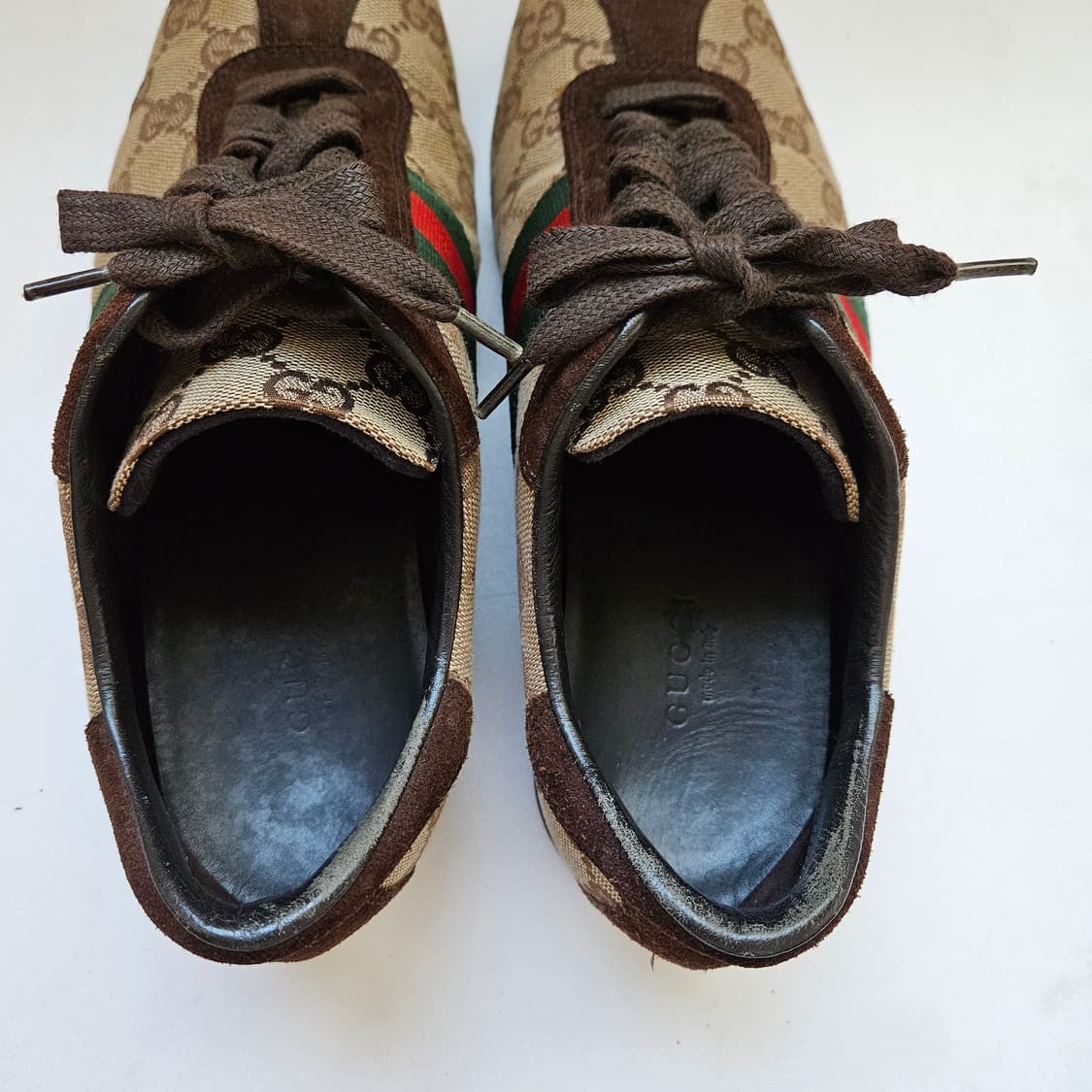 구찌 자가드 스웨이드 스니커즈 37(240) 상품이미지5