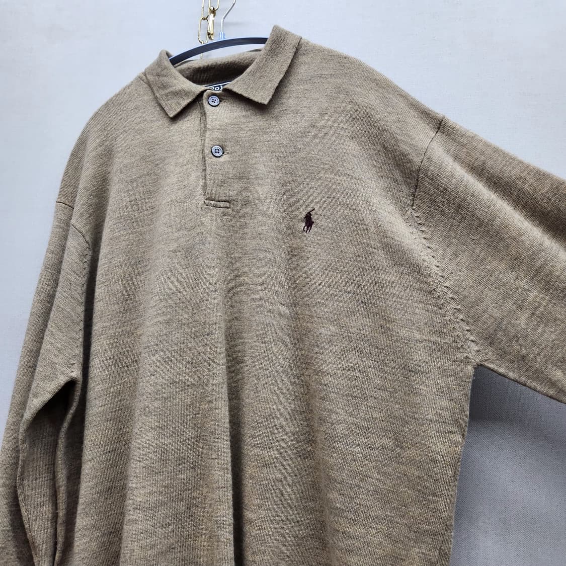 폴로랄프로렌 로고 카라 램스울 니트 XL(XL~2XL) 상품이미지2