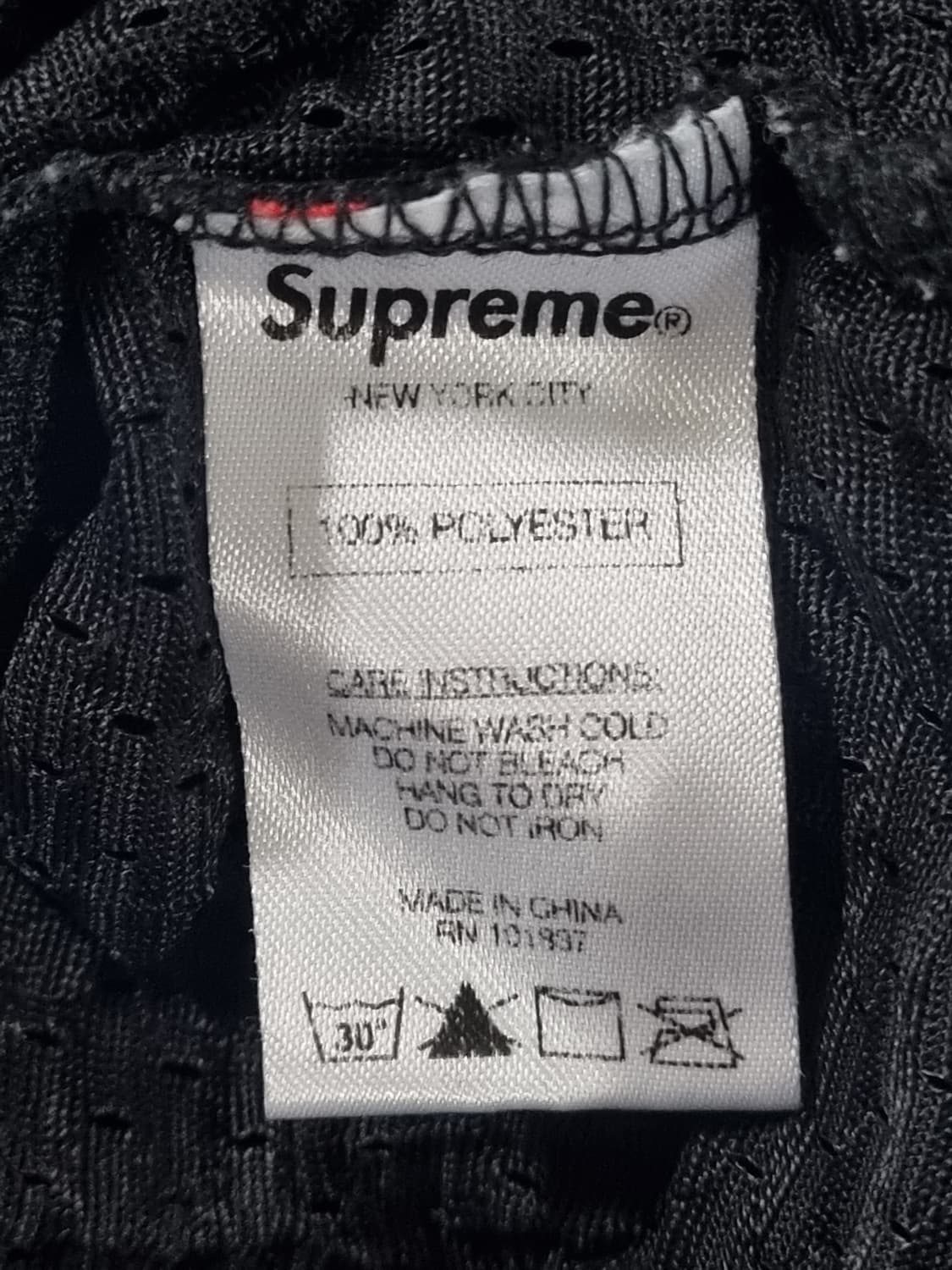 슈프림 남성 메쉬 반팔티  상품이미지4