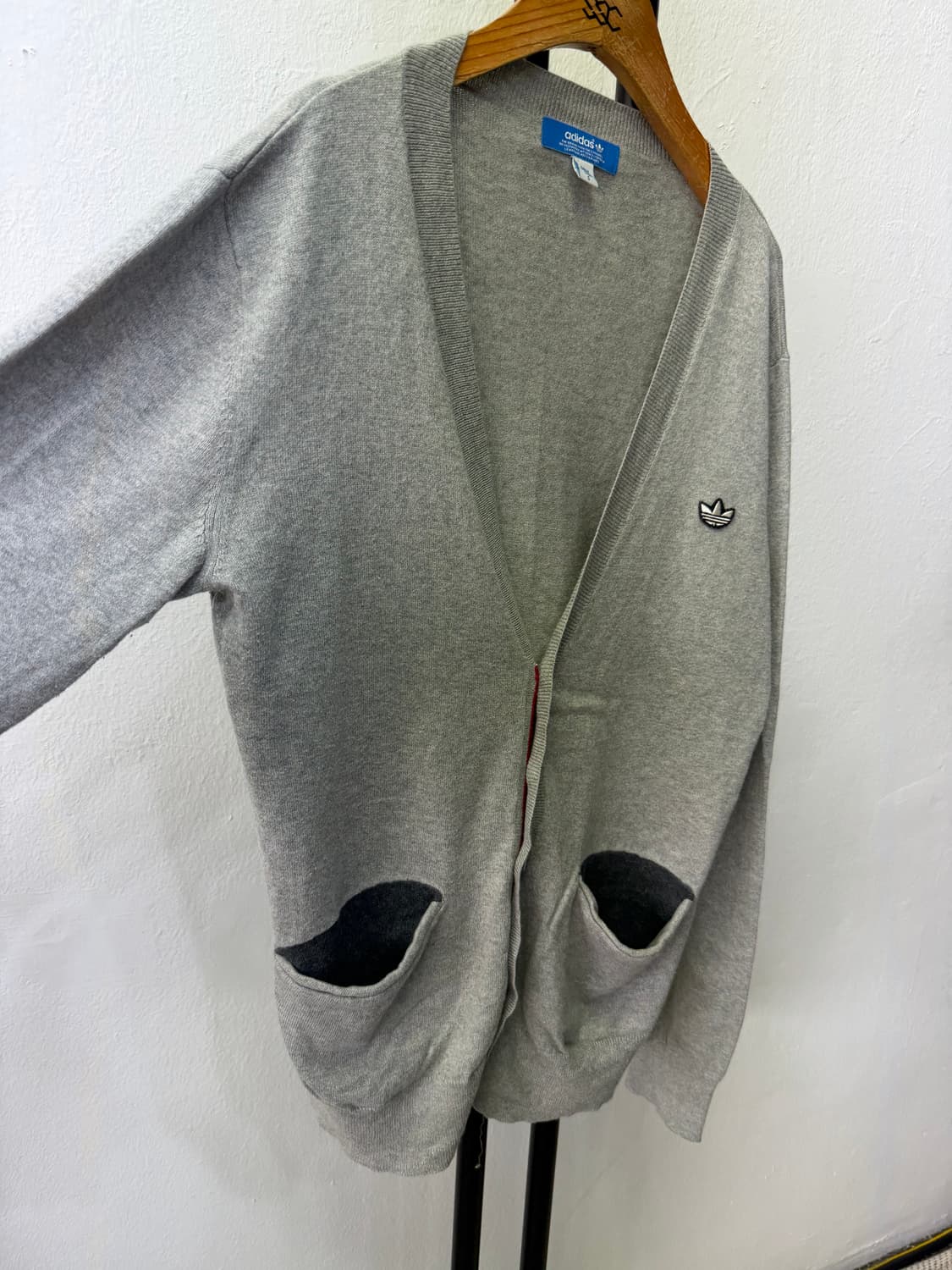 정품) 아디다스 여성 회색 가디건 S 상품이미지2