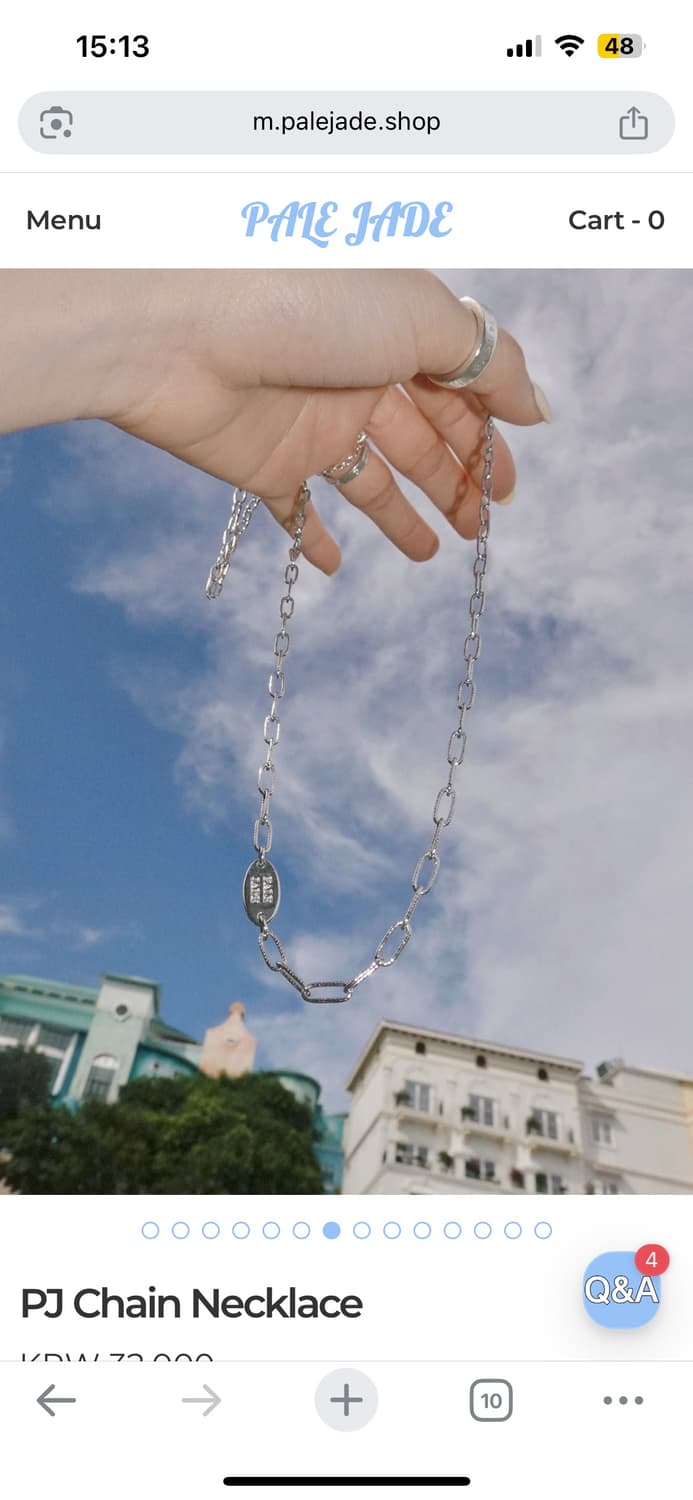 페일제이드 PJ 체인 네크리스 목걸이 상품이미지1