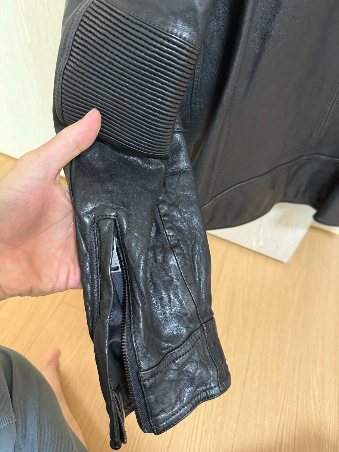 지오지아 앤드지 양가죽 베지터블 자켓(L 100) 새상품 상품이미지8