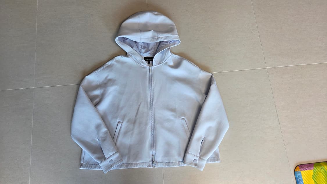 엠포리오 아르마니 오버핏 이글 로고 후드 집업  상품이미지2